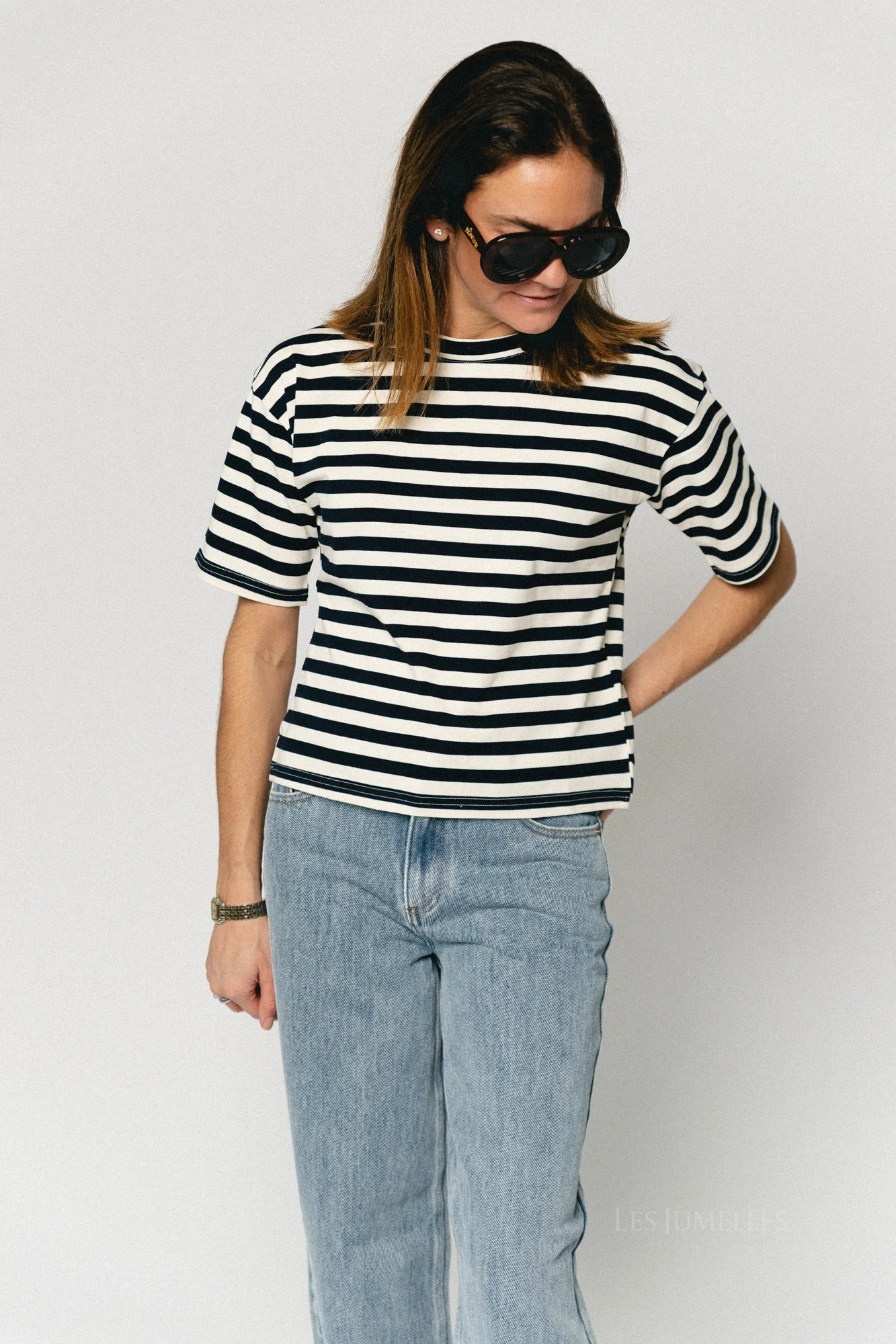 Martilo striped T-shirt navy blue - Image 6
