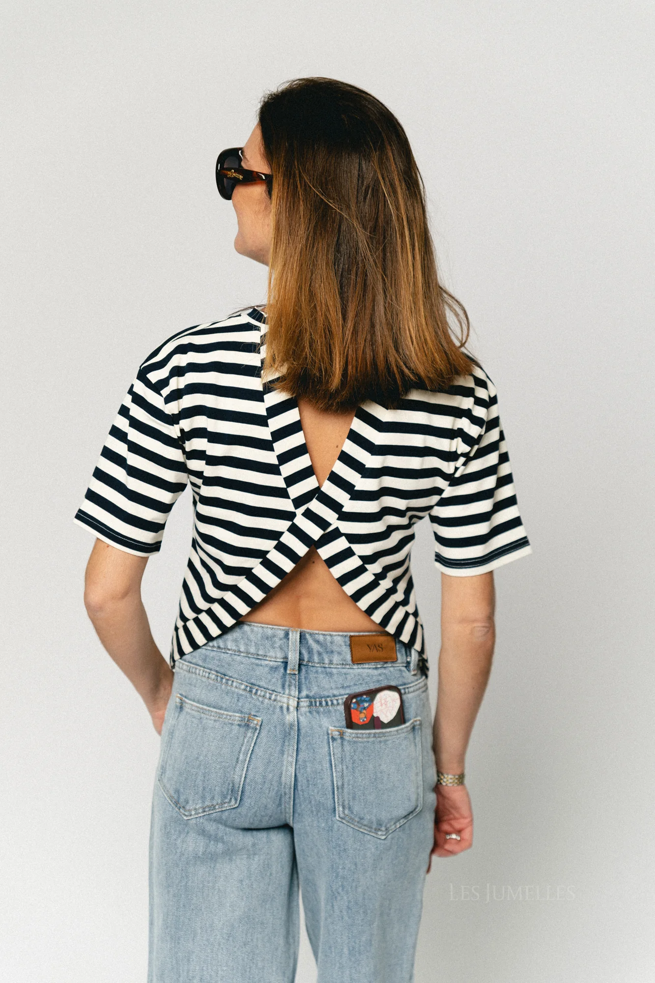 Martilo striped T-shirt navy blue - Image 7