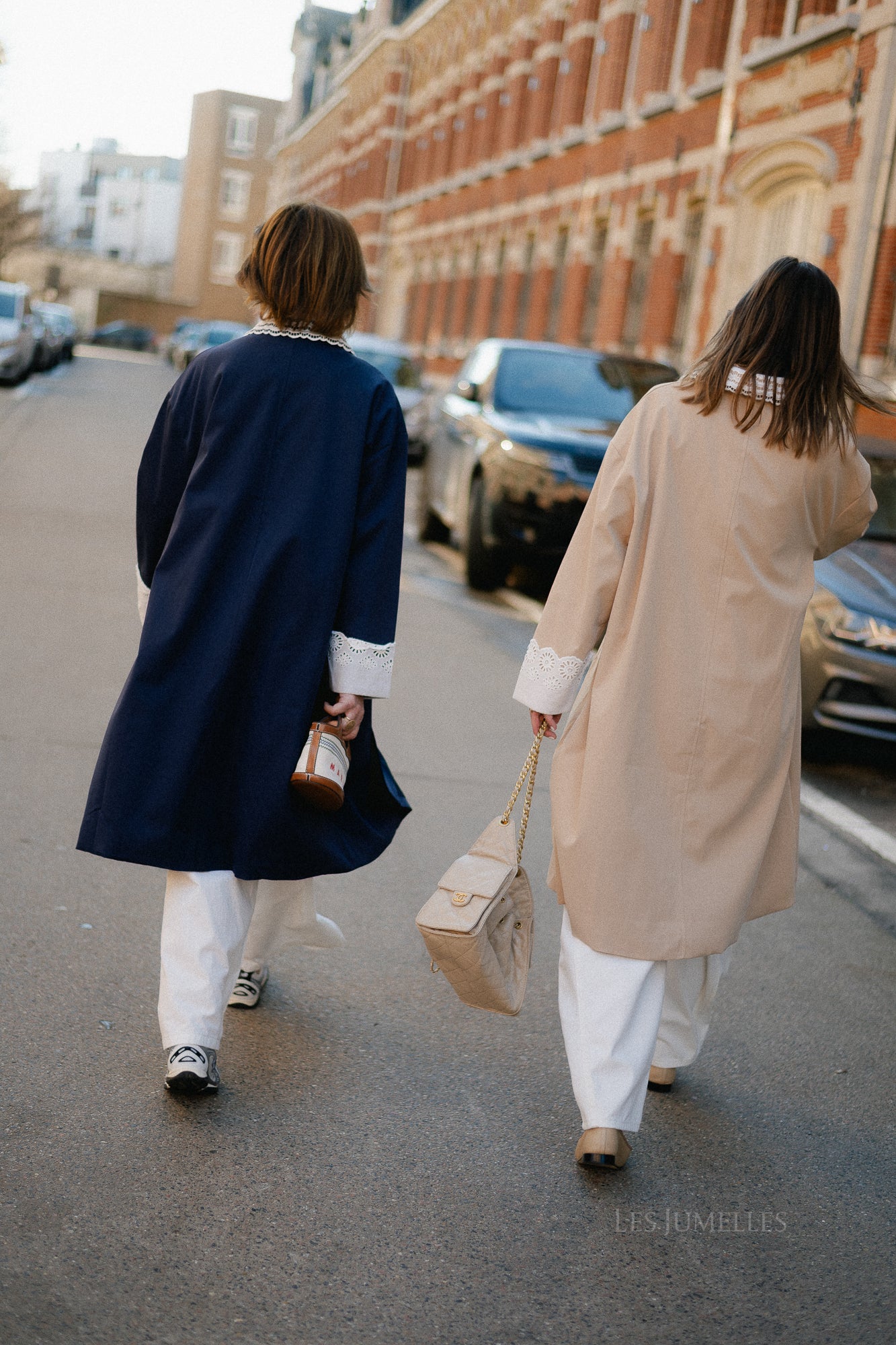 Melanie oversized trenchcoat navy blue - Image 5