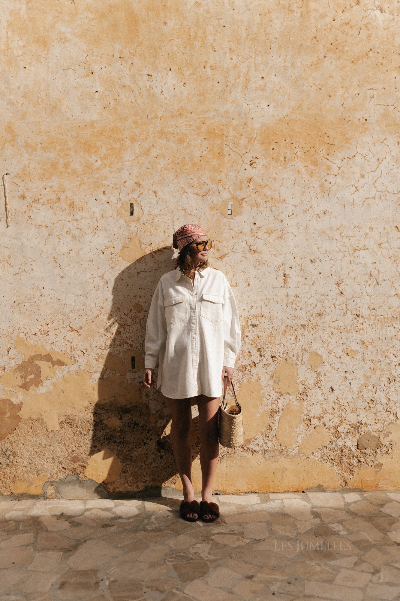 Milena denim shirt dress off white - Image 9