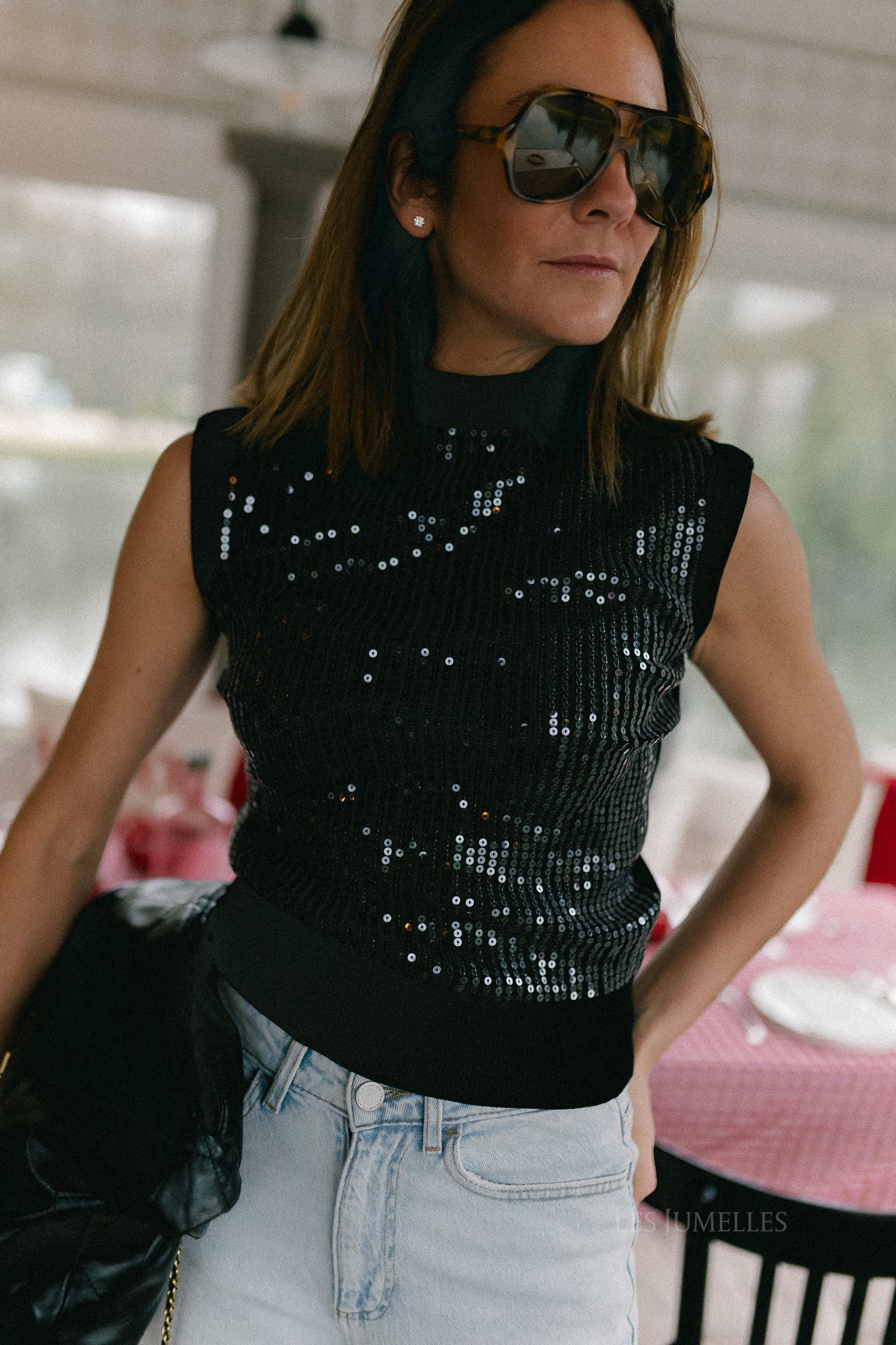 Morgane sequin top black - Image 5