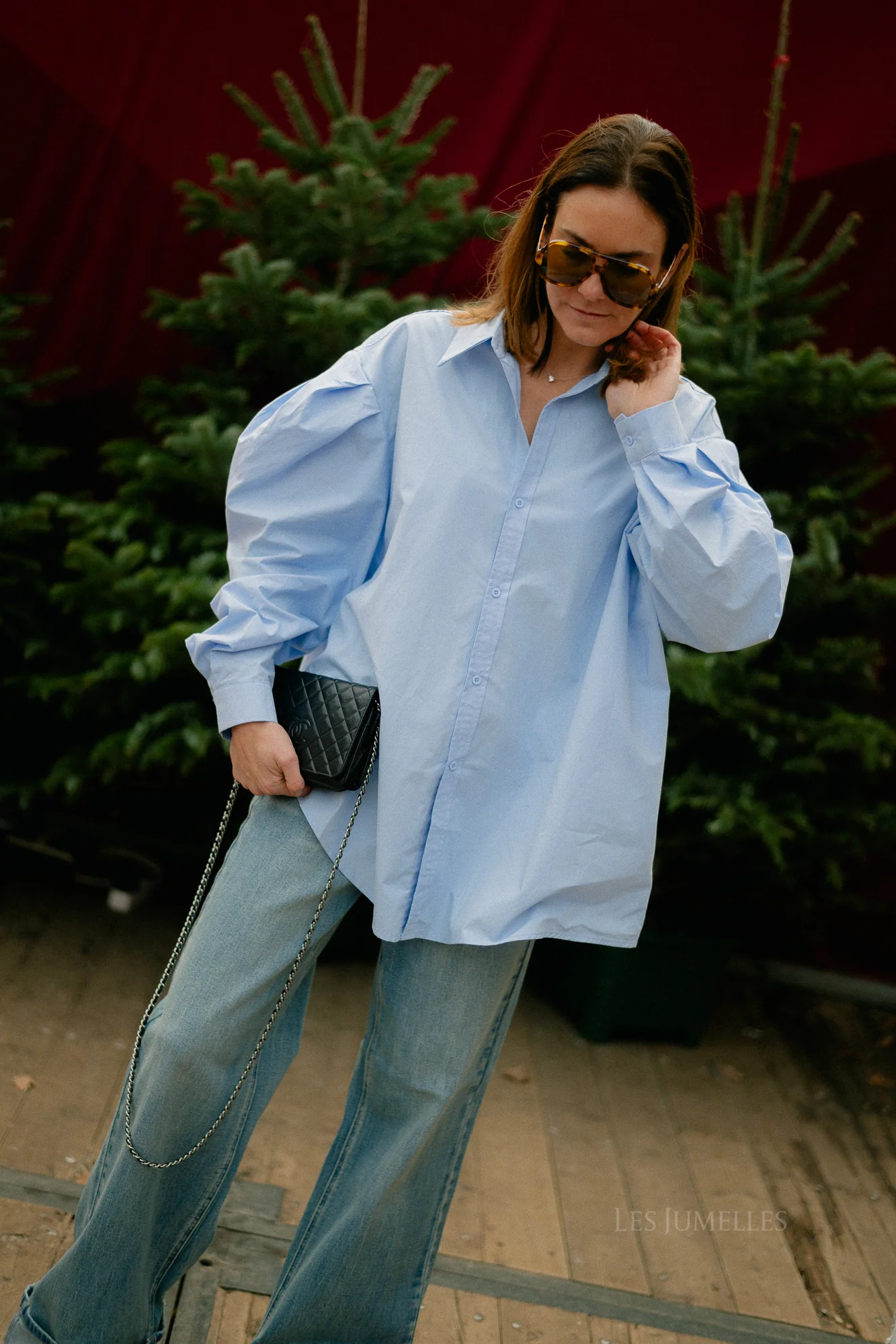 Nathalie oversized shirt light blue - Image 10