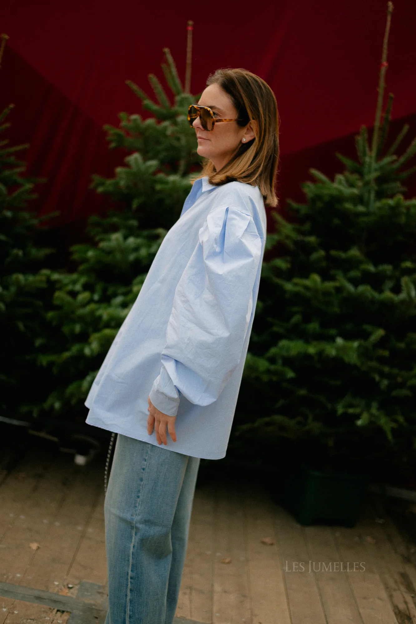 Nathalie oversized shirt light blue - Image 11