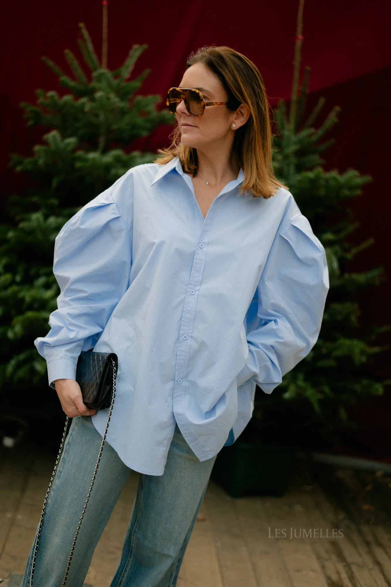 Nathalie oversized shirt light blue - Image 13