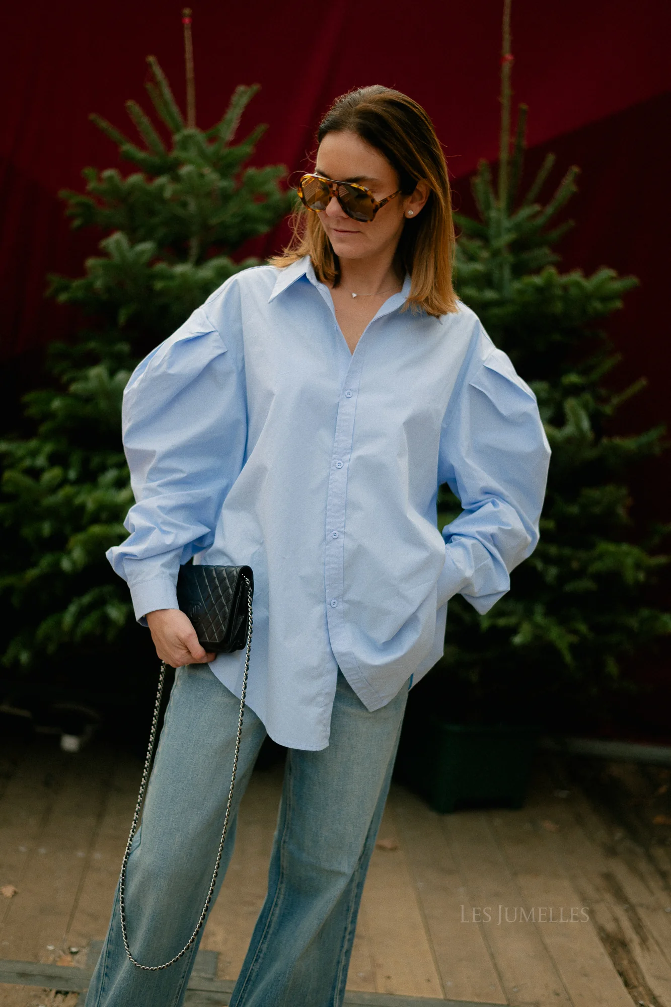 Nathalie oversized shirt light blue - Image 14