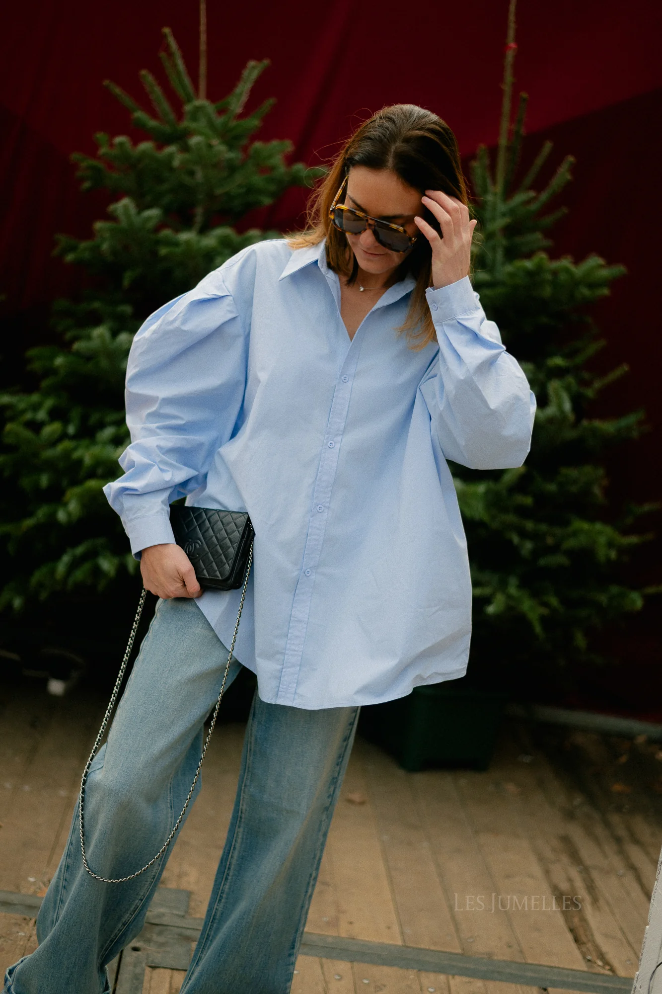 Nathalie oversized shirt light blue - Image 17