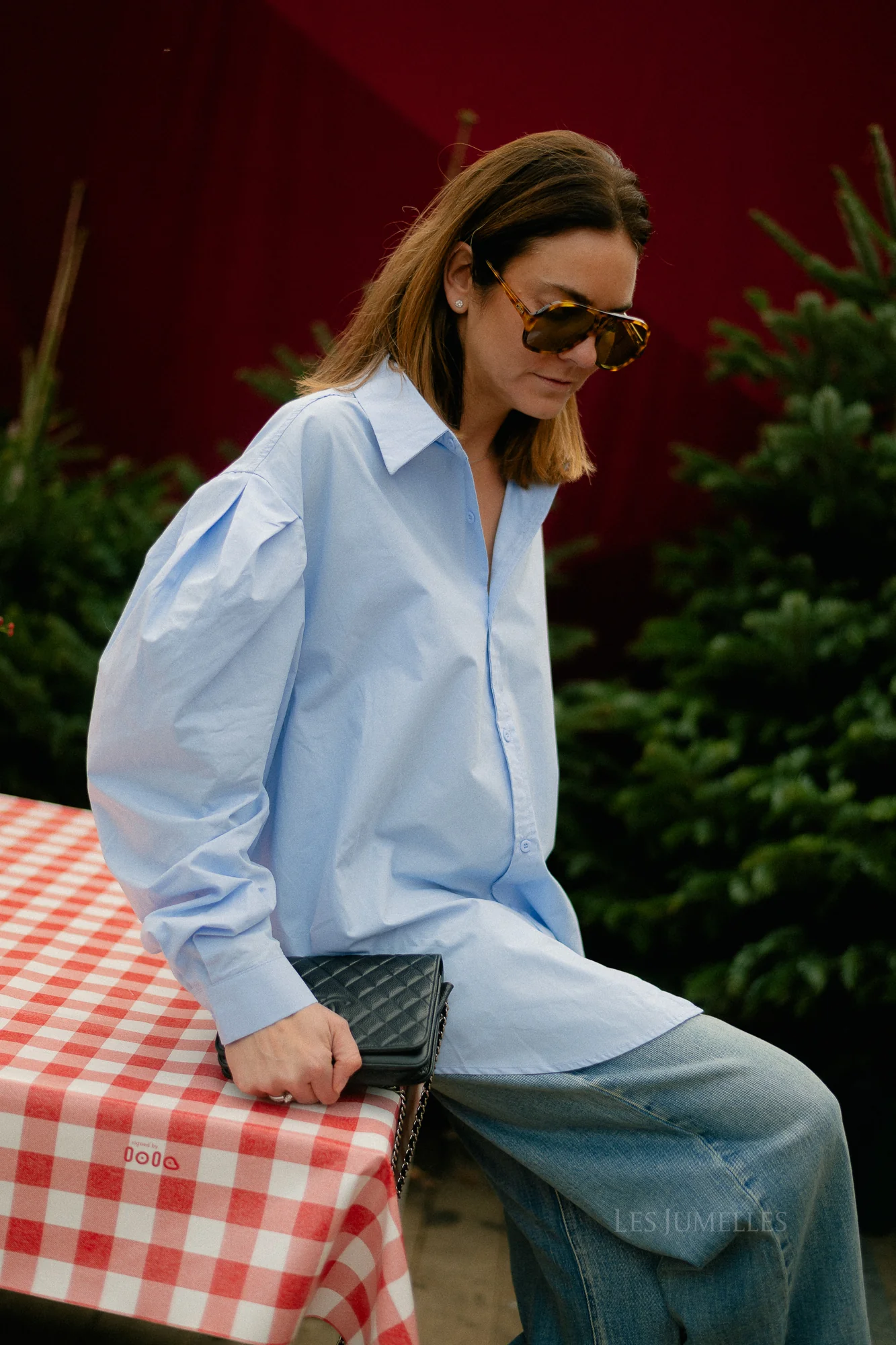 Nathalie oversized shirt light blue - Image 2
