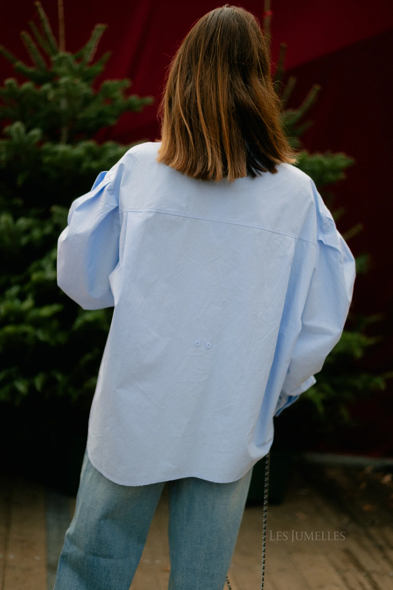 Nathalie oversized shirt light blue - Image 3