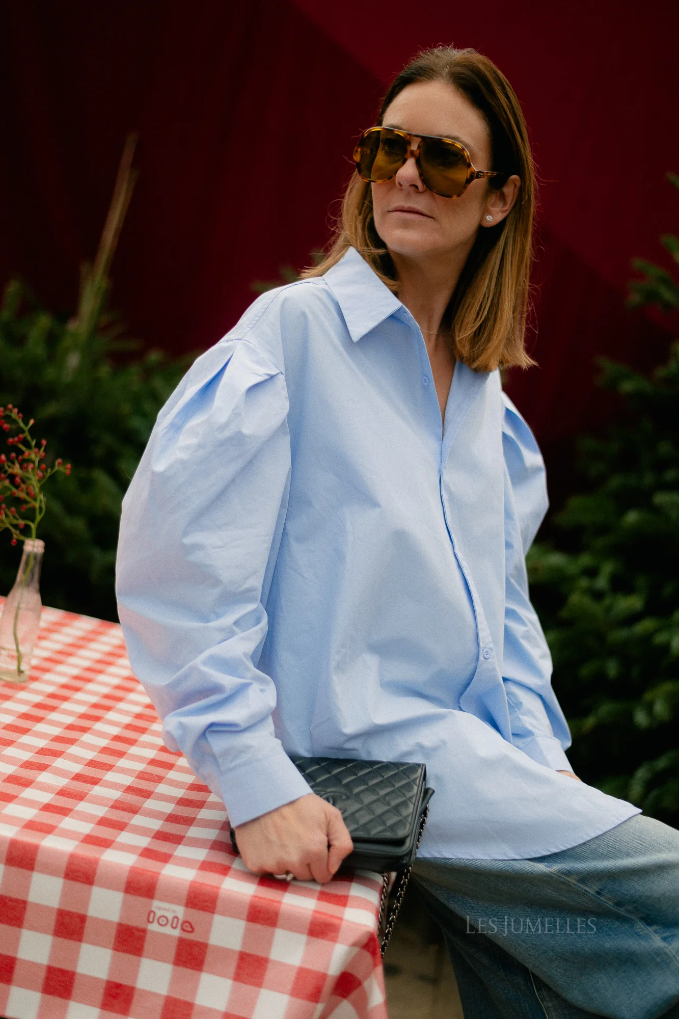 Nathalie oversized shirt light blue - Image 4