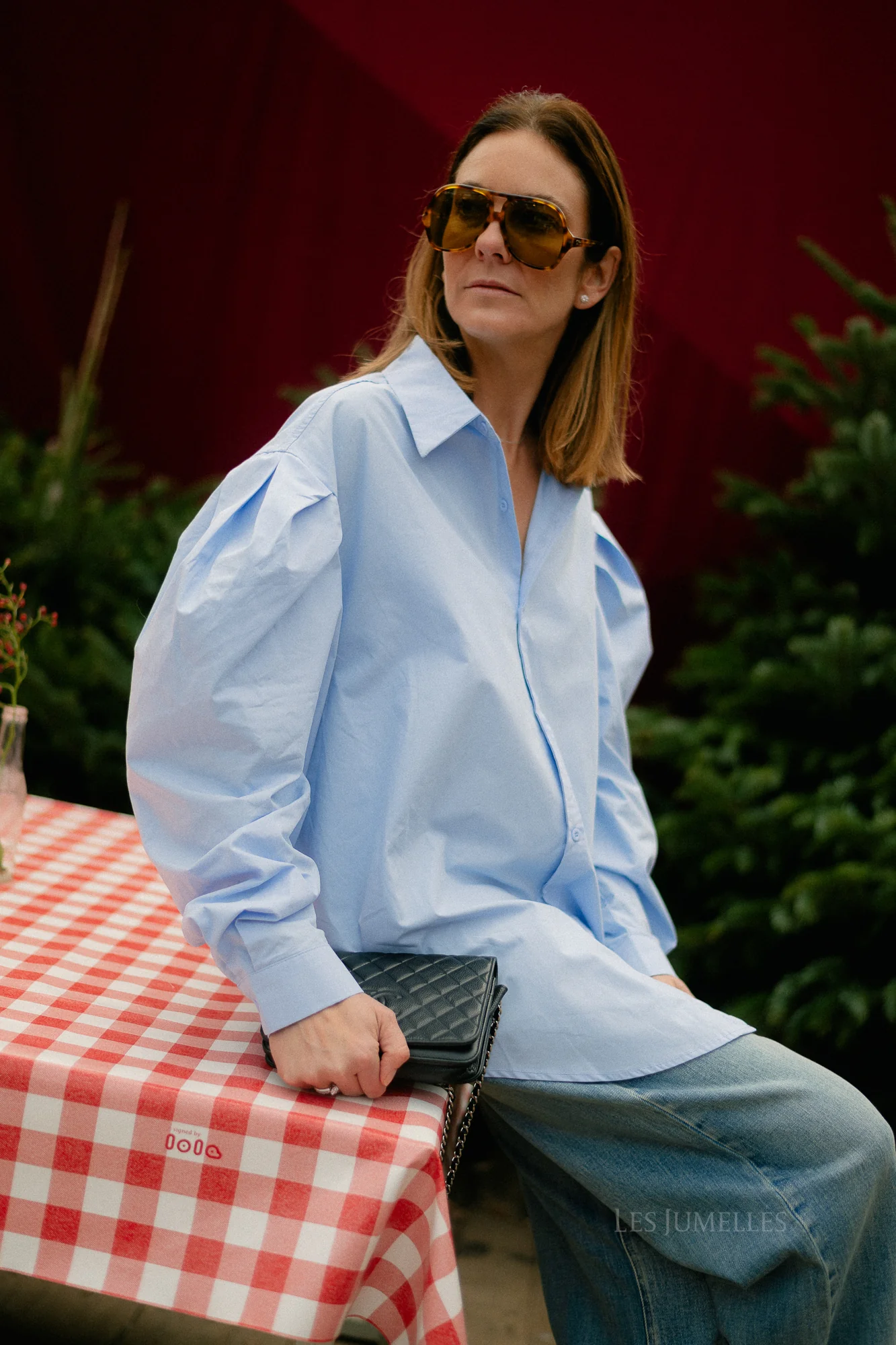 Nathalie oversized shirt light blue - Image 5