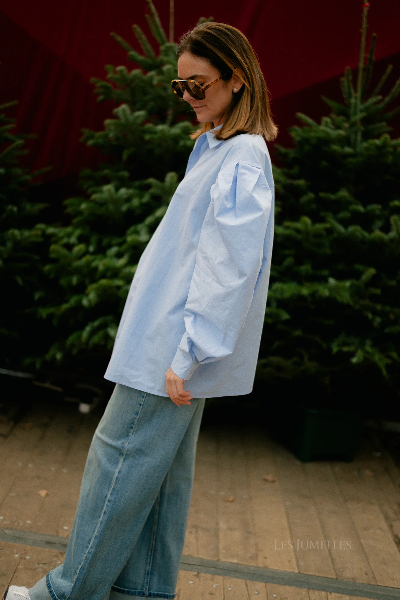 Nathalie oversized shirt light blue - Image 6