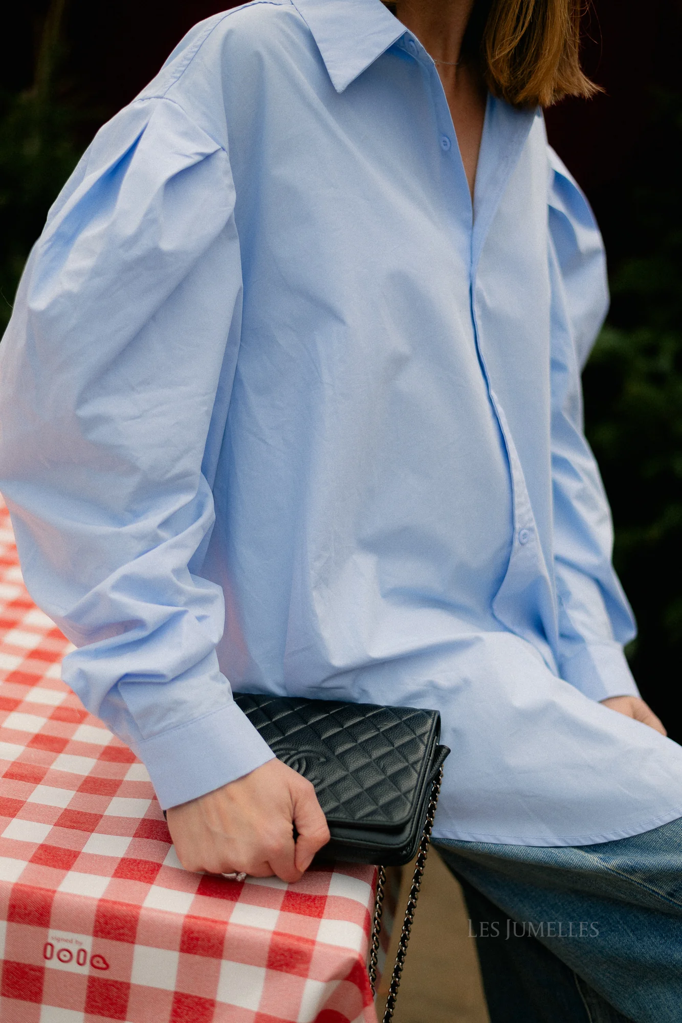 Nathalie oversized shirt light blue - Image 8