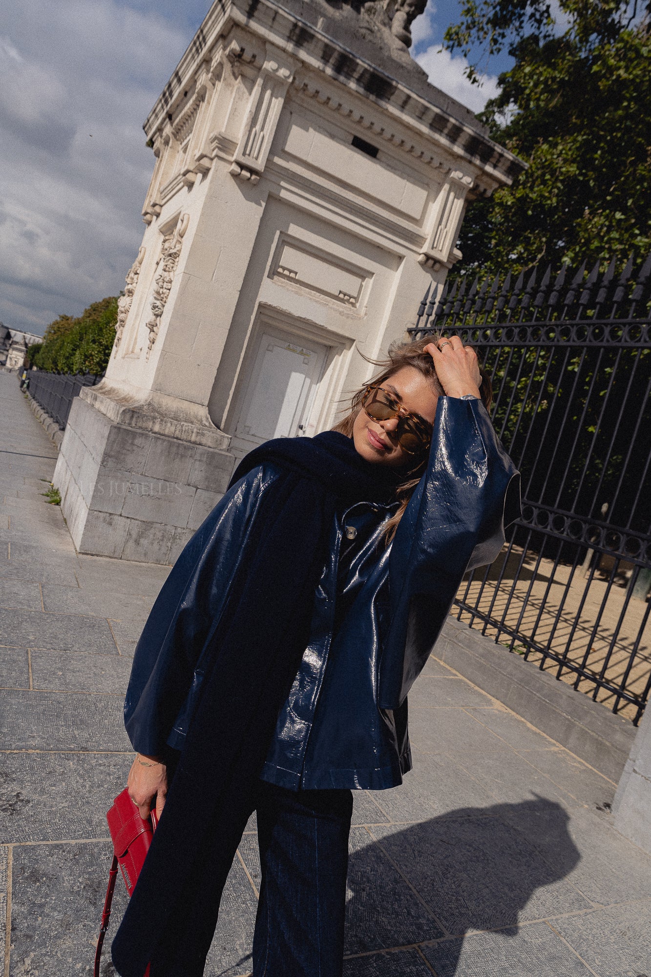 Noa scarf navy - Image 11