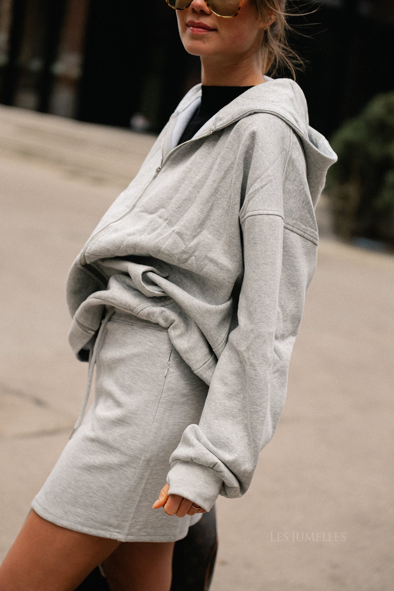 Noa skirt grey melange - Image 3