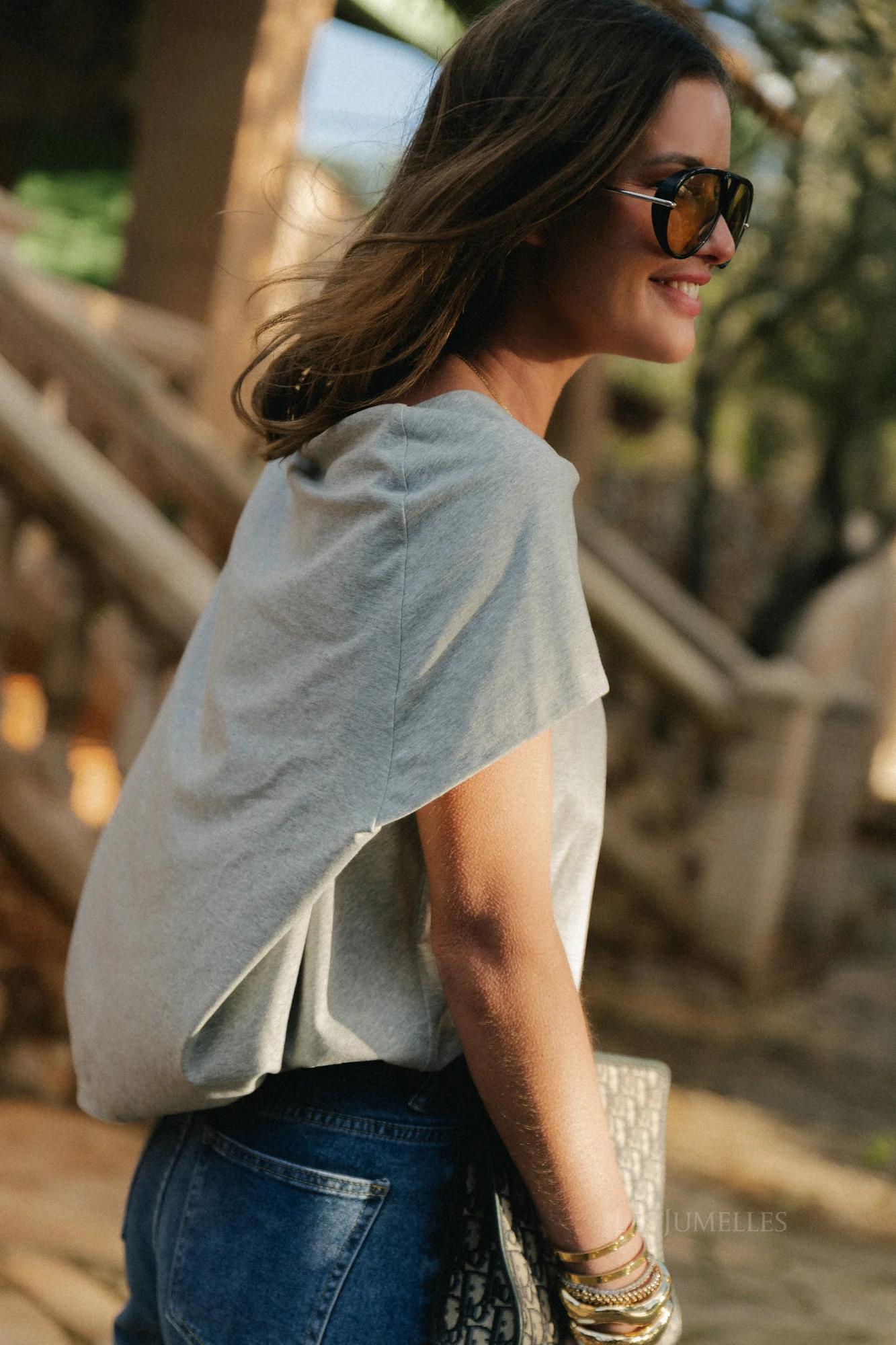Noemie T-shirt grey - Image 4