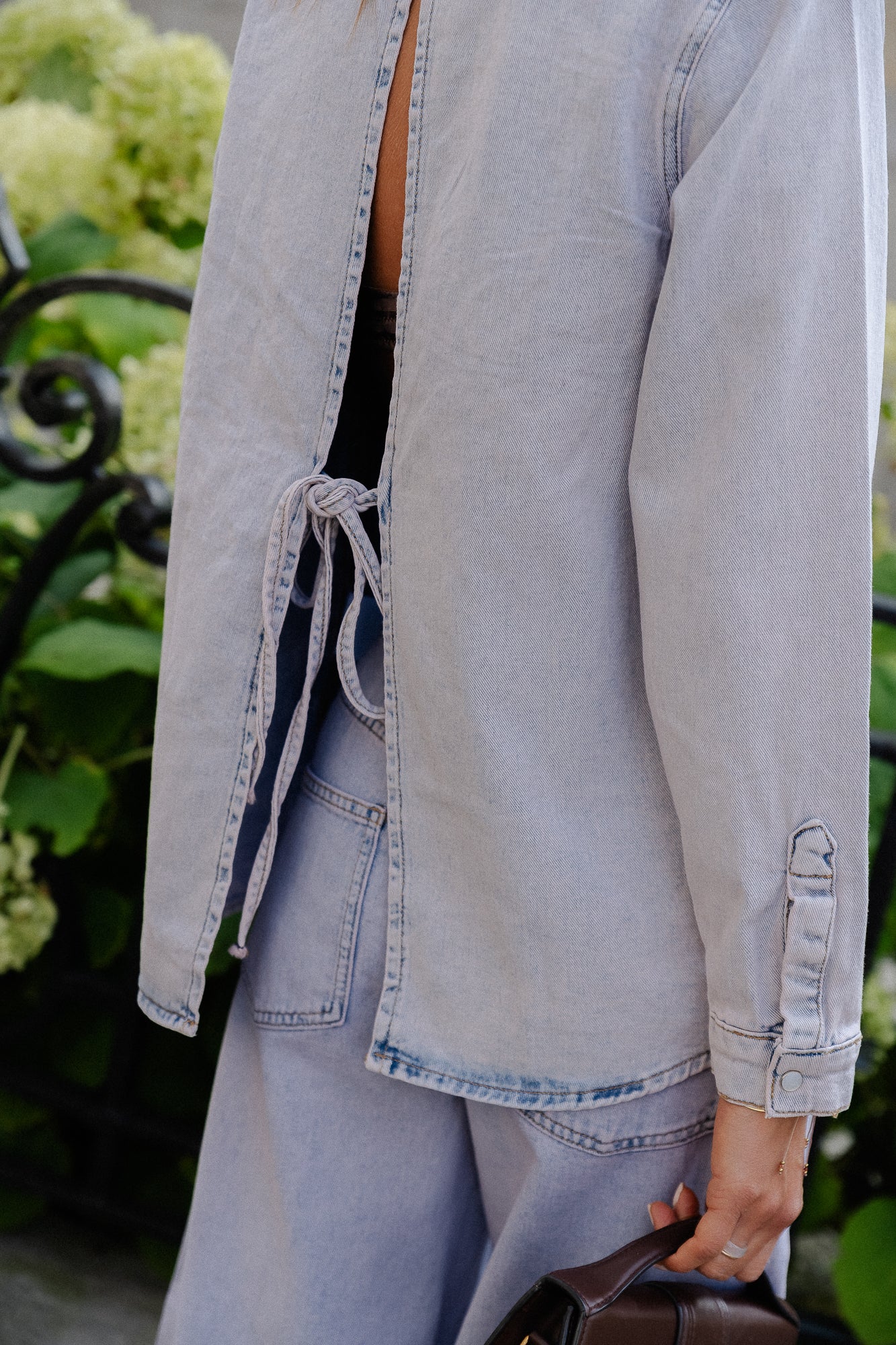 OBJGabrielle L/S shirt pink frosting/washed denim - Image 2