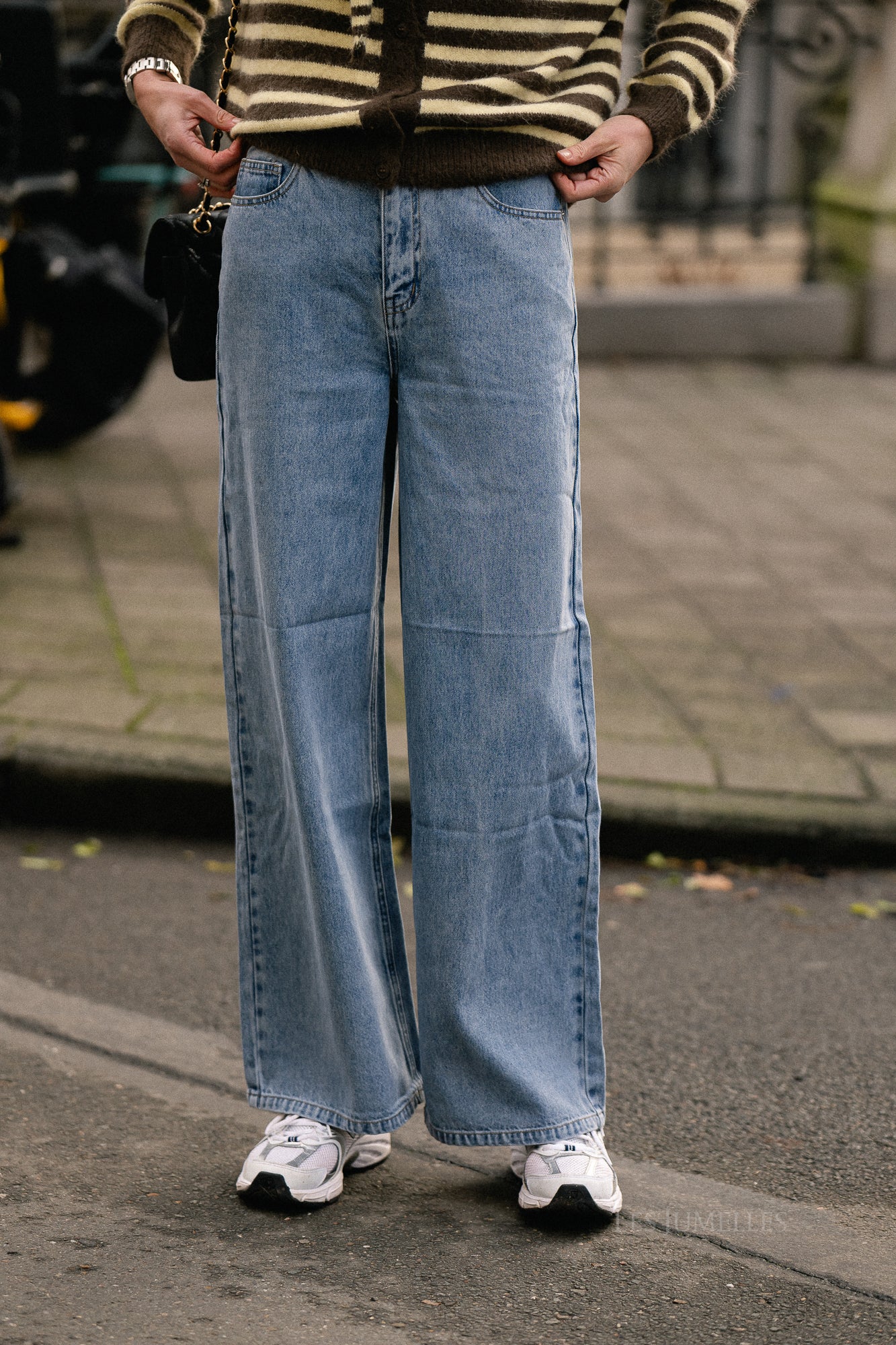 OBJLuca MW wide loose jeans light blue denim - Image 2