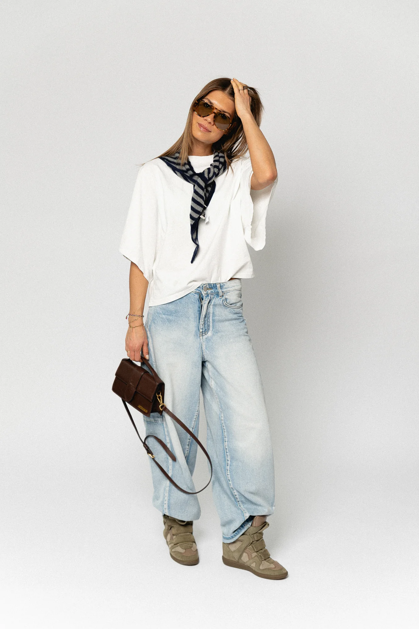 OBJMoji Elsa MW super barrel jeans light blue denim - Image 4