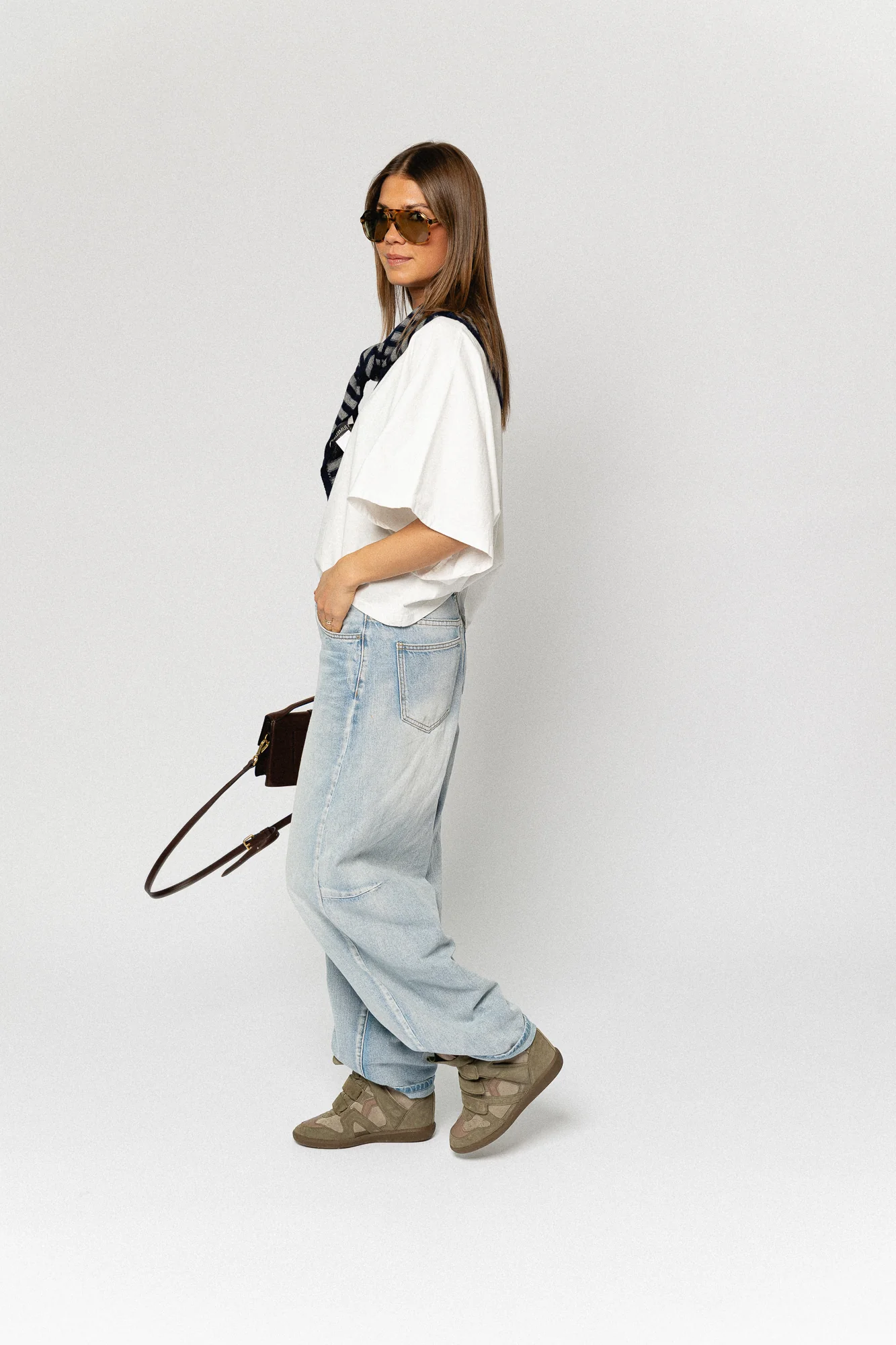OBJMoji Elsa MW super barrel jeans light blue denim - Image 6