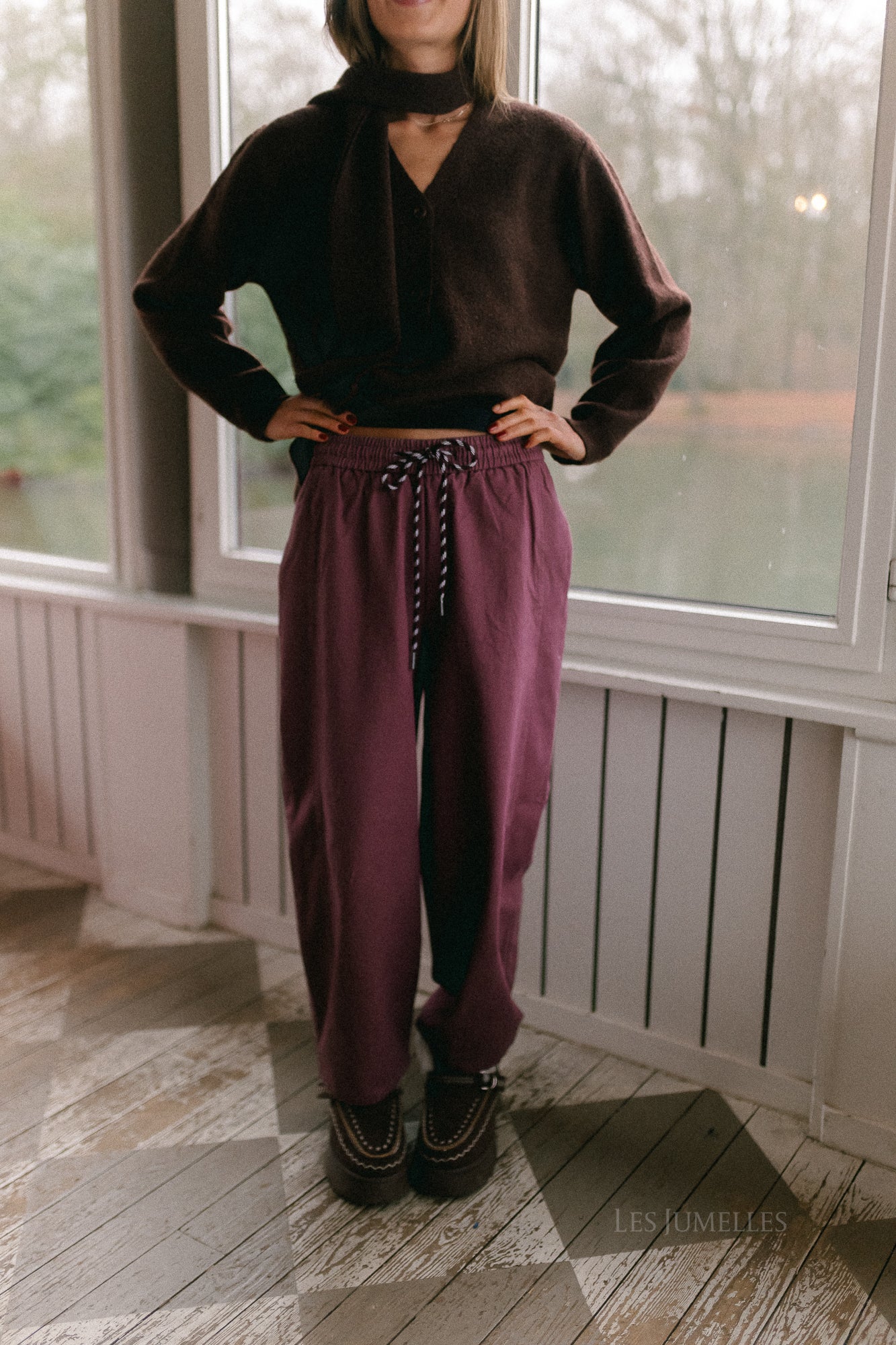 OBJNatalie MW loose pant rose brown - Image 9