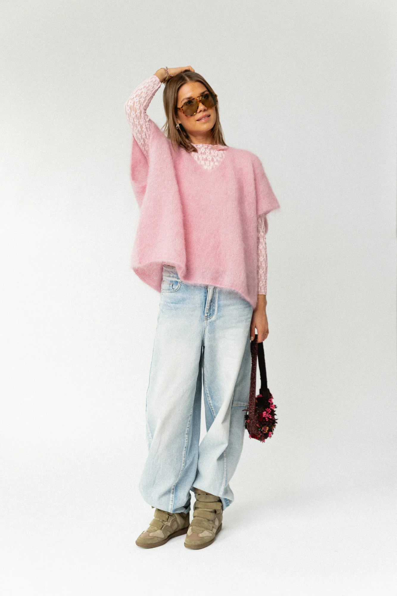 Odile jumper powder pink