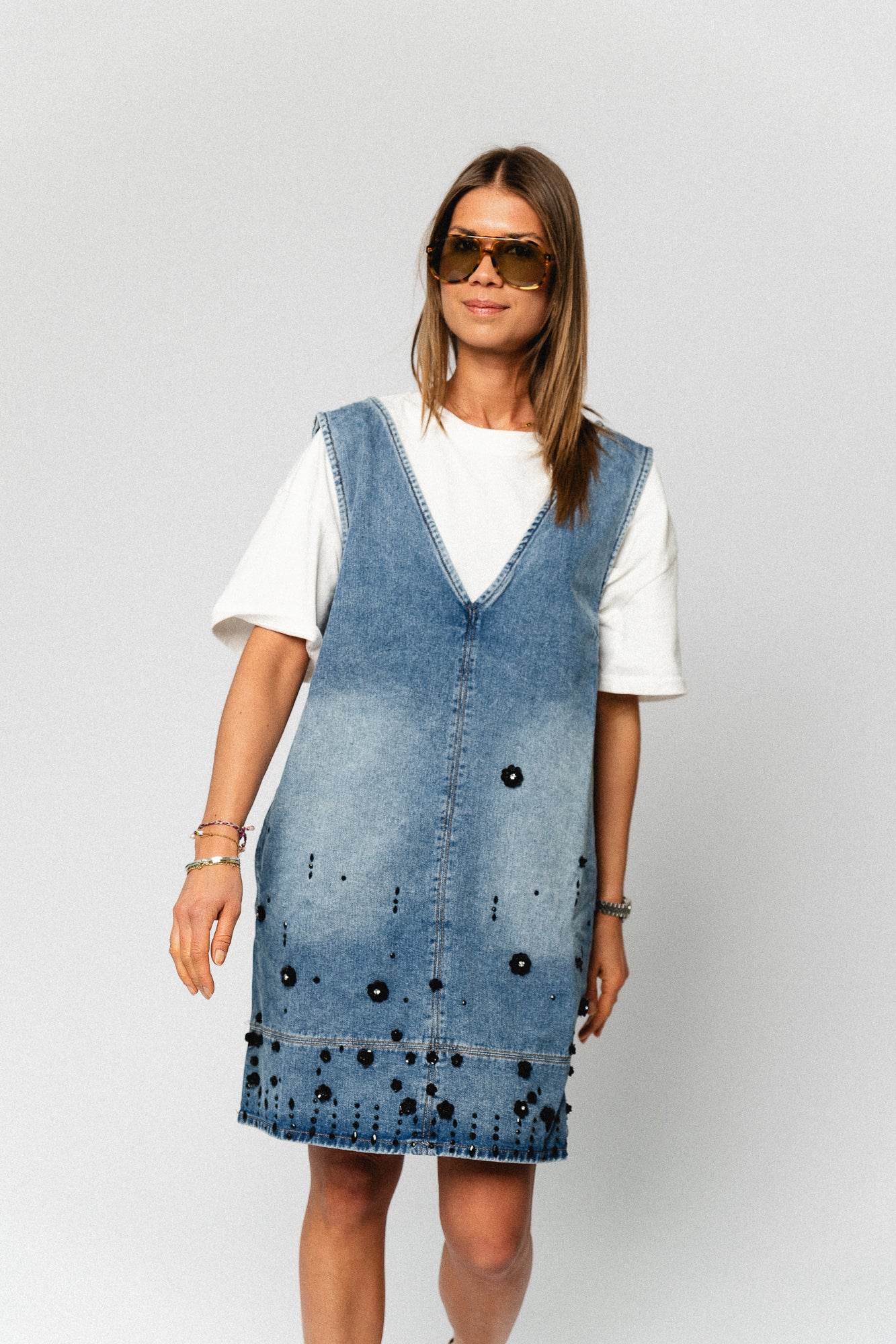 OlympeSW short denim dress - Image 5
