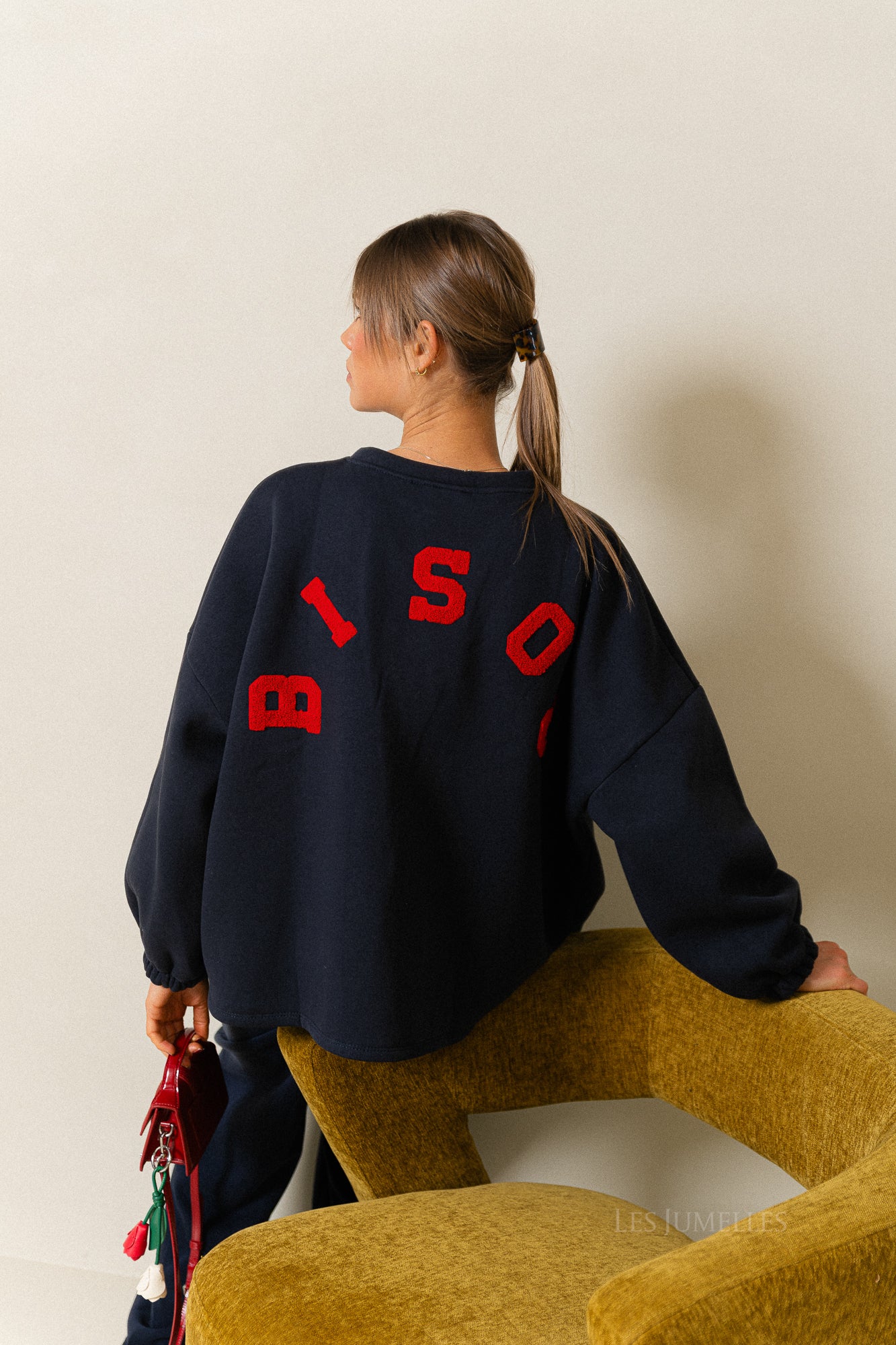 ORIGINAL 'Bisou' sweater navy/red