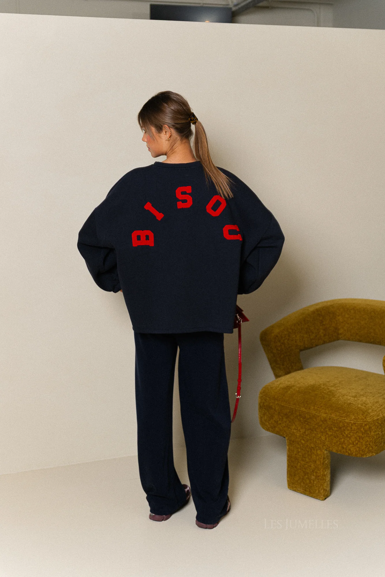 ORIGINAL 'Bisou' sweater navy/red - Image 2