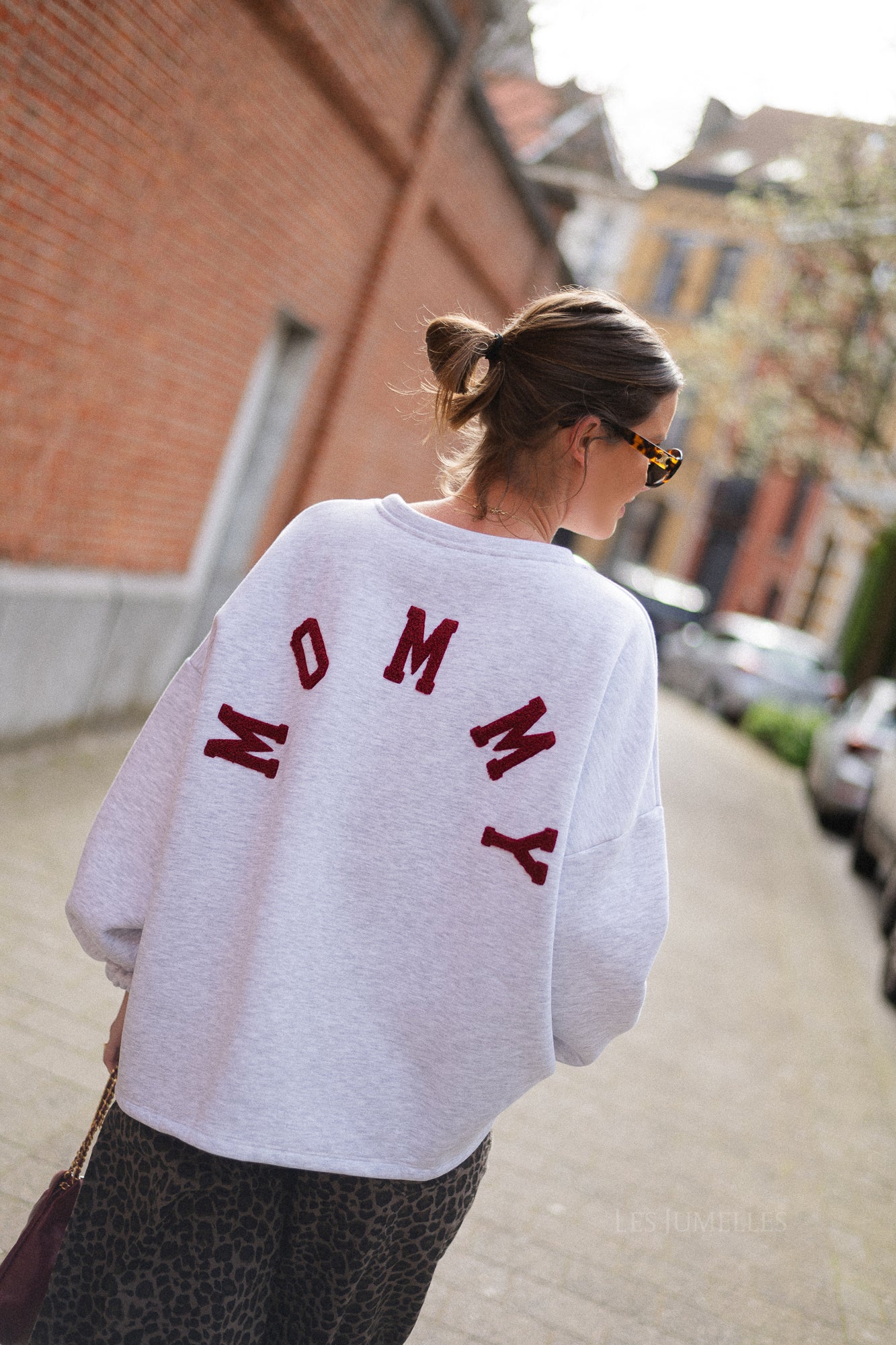 ORIGINAL Mommy sweater burgundy/light grey - Image 5