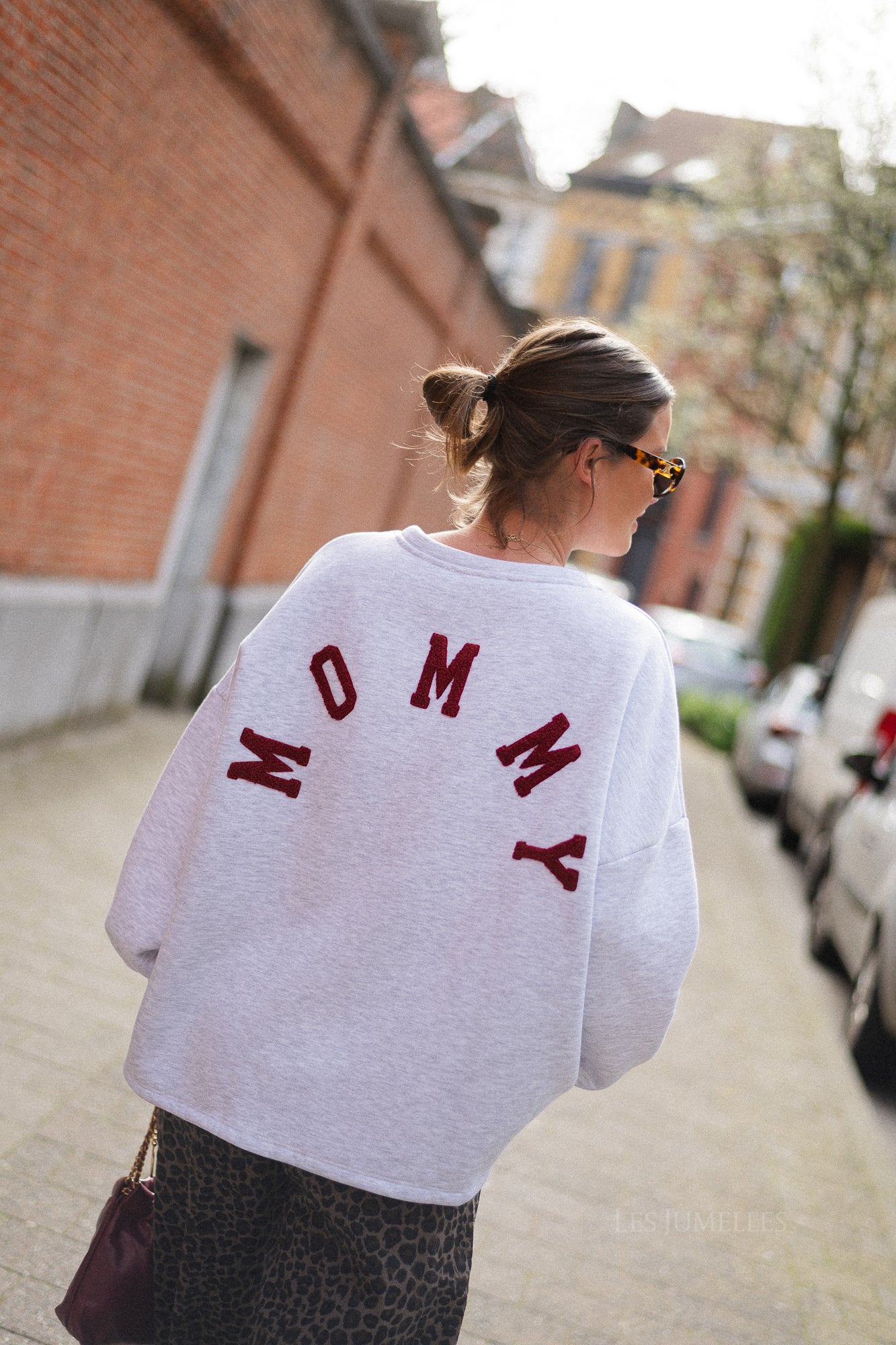 ORIGINAL Mommy sweater burgundy/light grey - Image 7