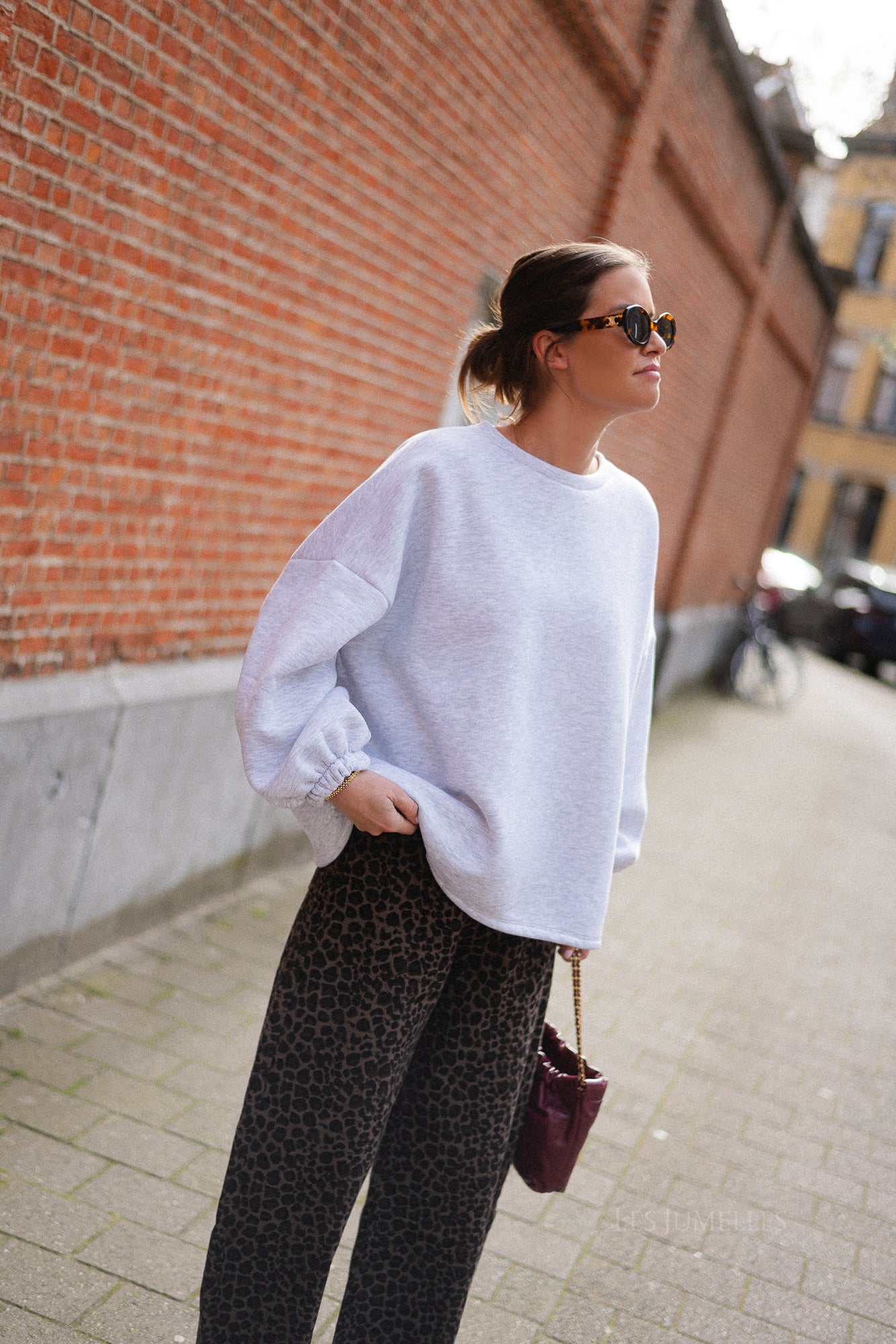 ORIGINAL Mommy sweater burgundy/light grey - Image 8