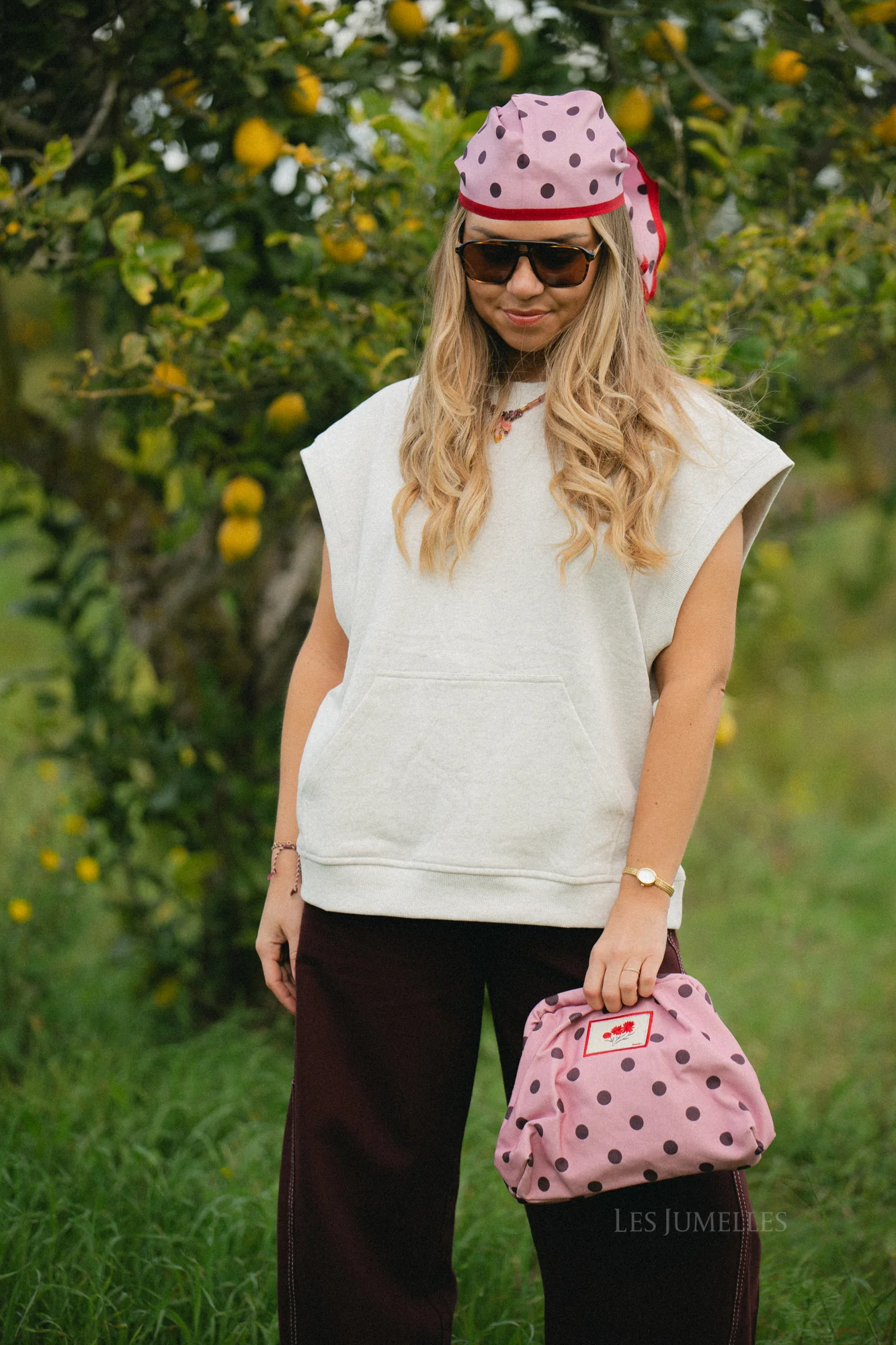 Polka canvas bonita bag pink nectar - Image 3