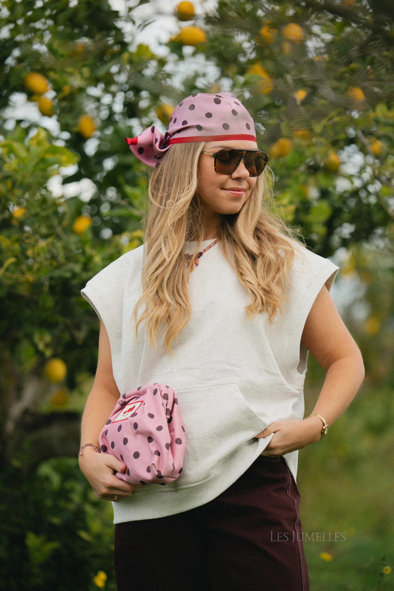 Polka canvas bonita bag pink nectar - Image 4