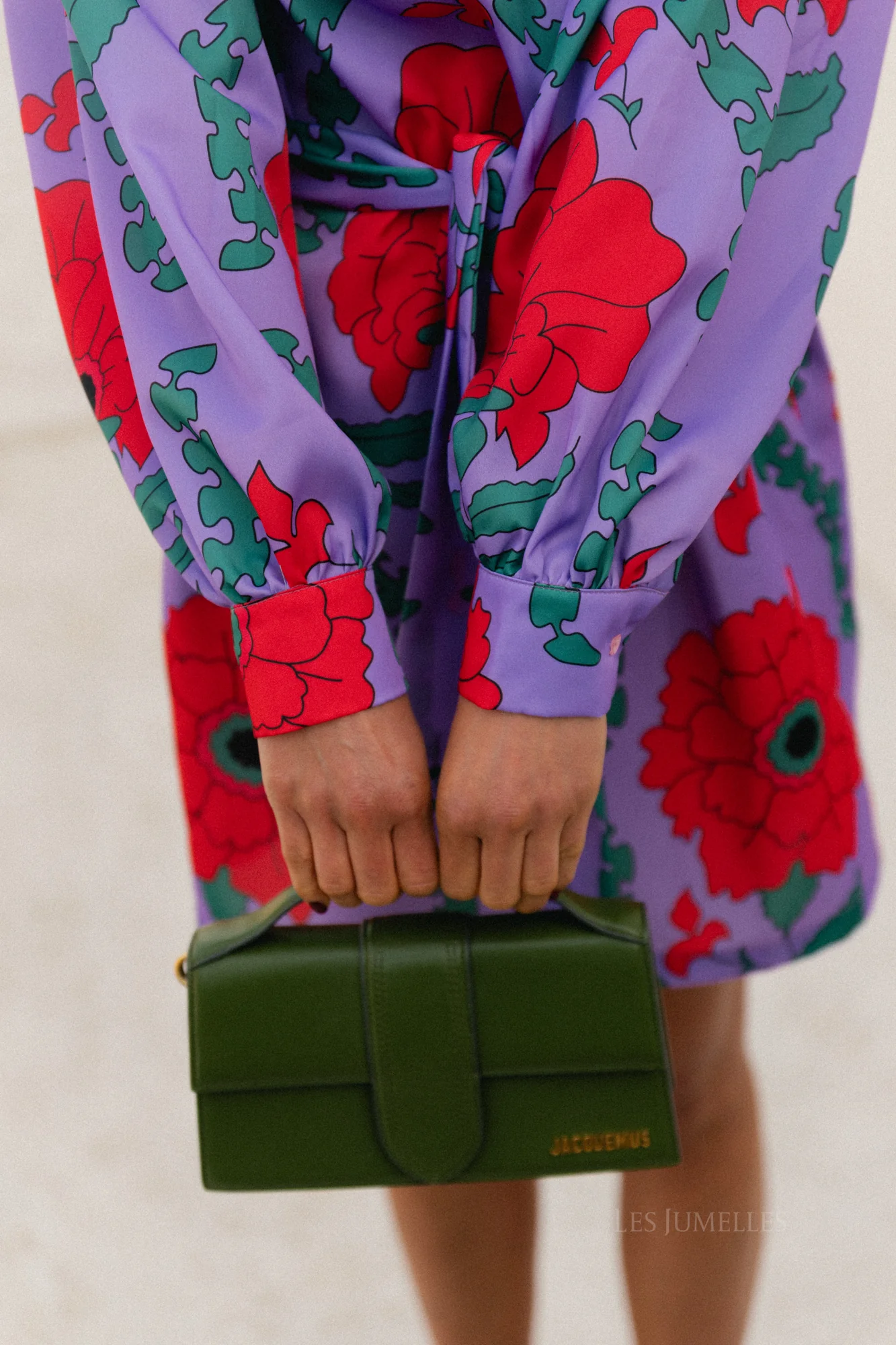 Poppy printed dress - lilac/coral - Image 10