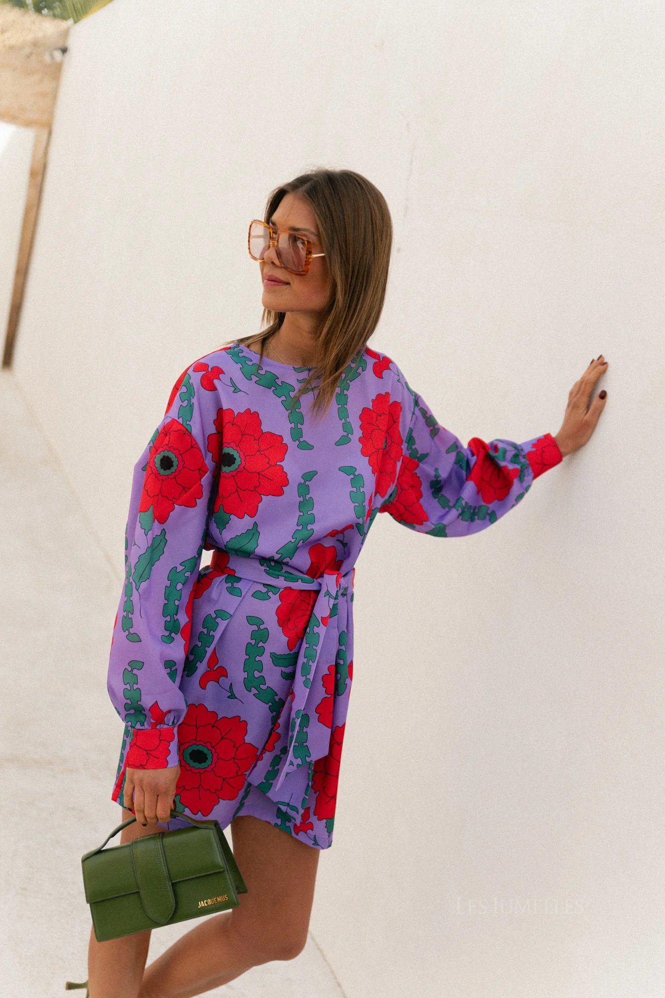 Poppy printed dress - lilac/coral - Image 12