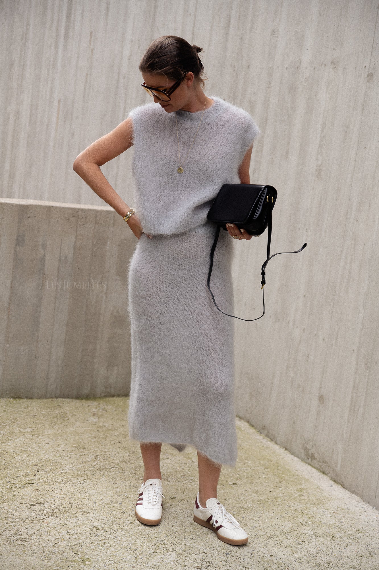 Romee knitted skirt grey - Image 2