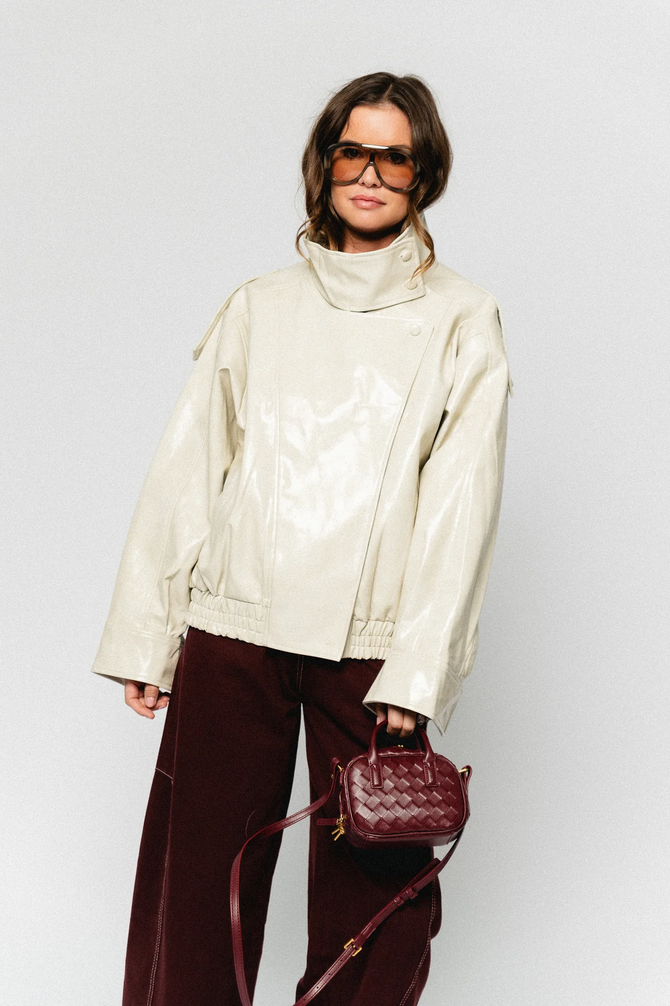 Ruby PU jacket almond milk - Image 10