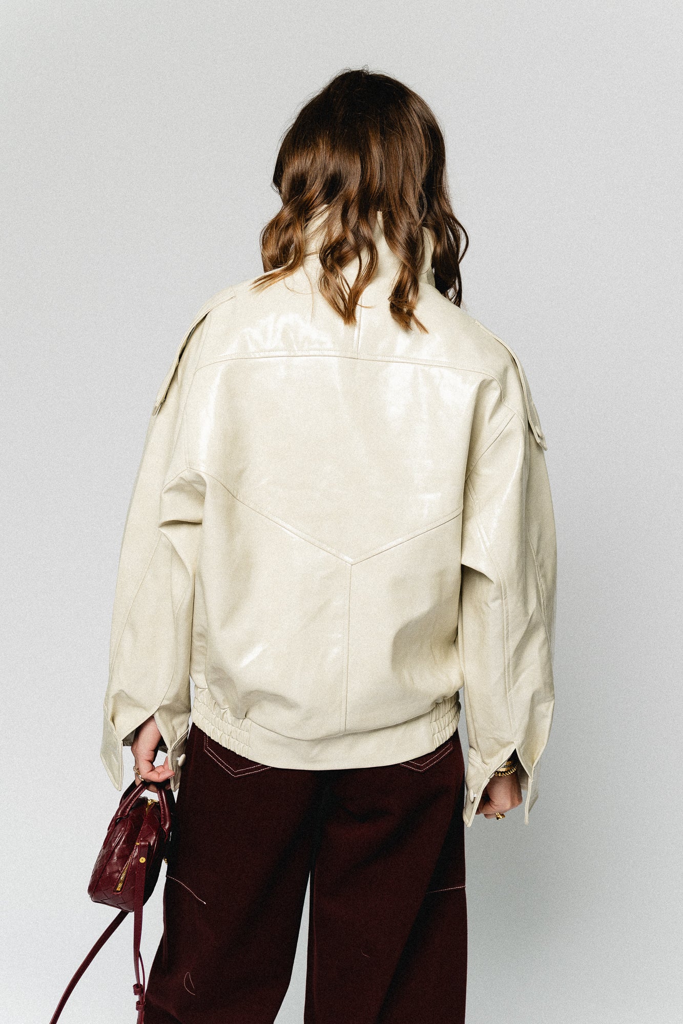 Ruby PU jacket almond milk - Image 9