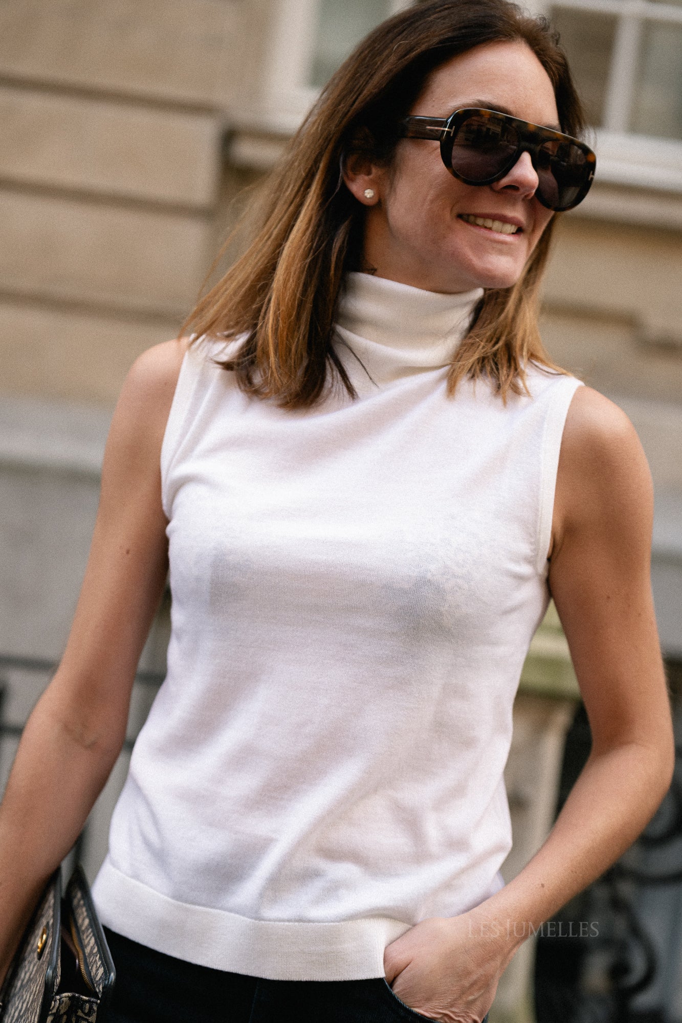 SLFThea SL knit roll neck egret - Image 5