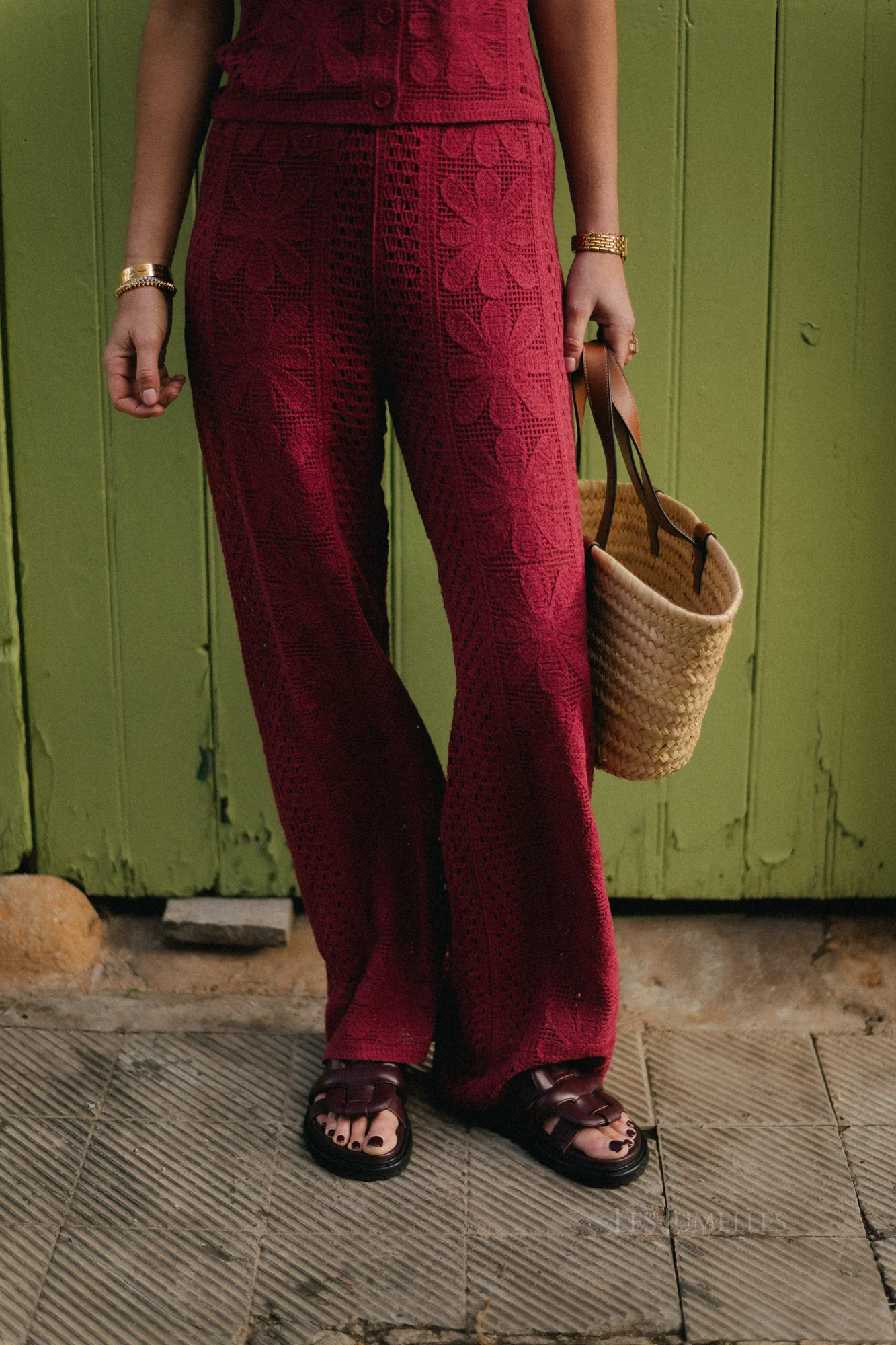 Silvy crochet pants mauvewood - Image 7