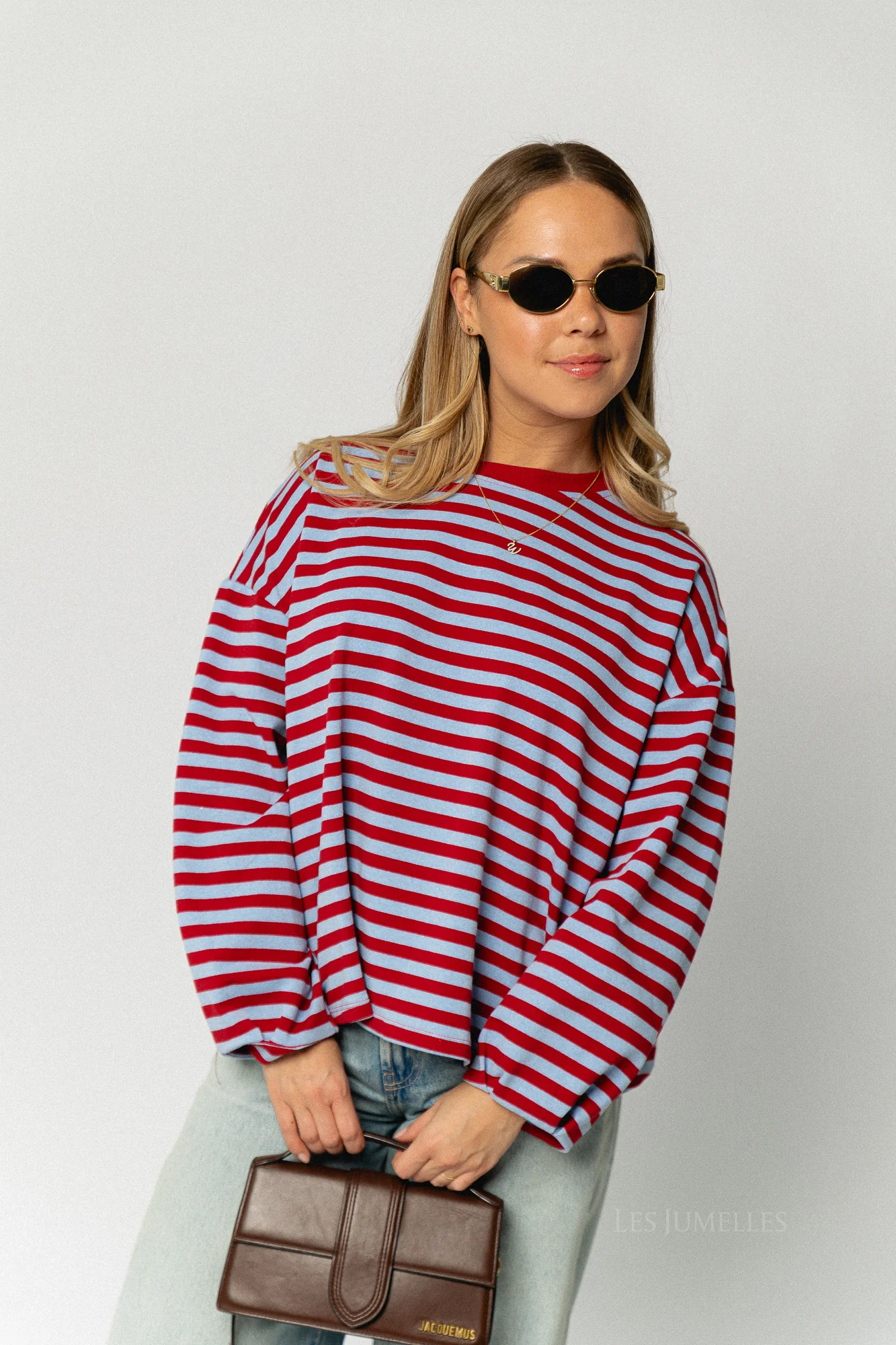 Silvy striped sweatshirt red/blue - Image 3