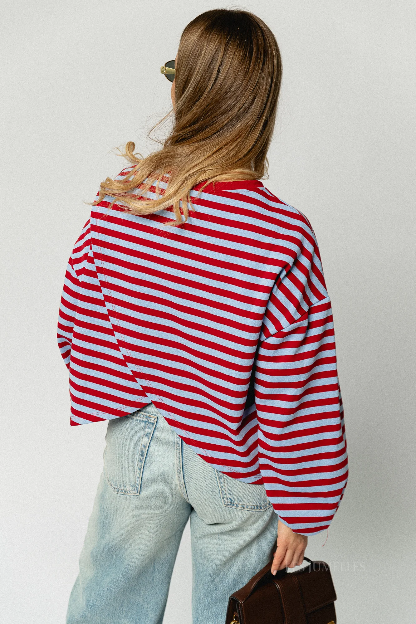 Silvy striped sweatshirt red/blue - Image 7