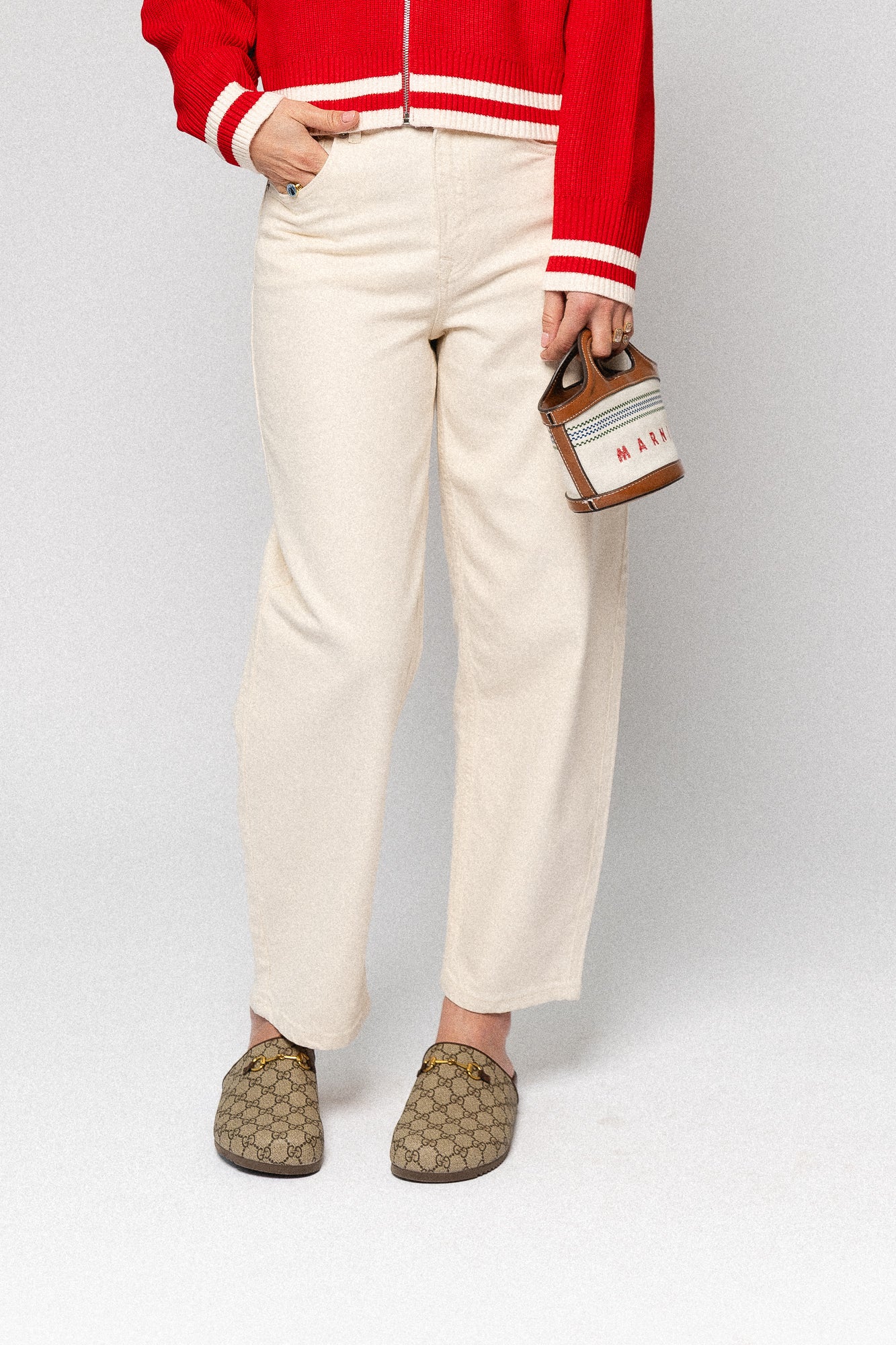 SLFBarrel Ebba HW jeans egret - Image 2