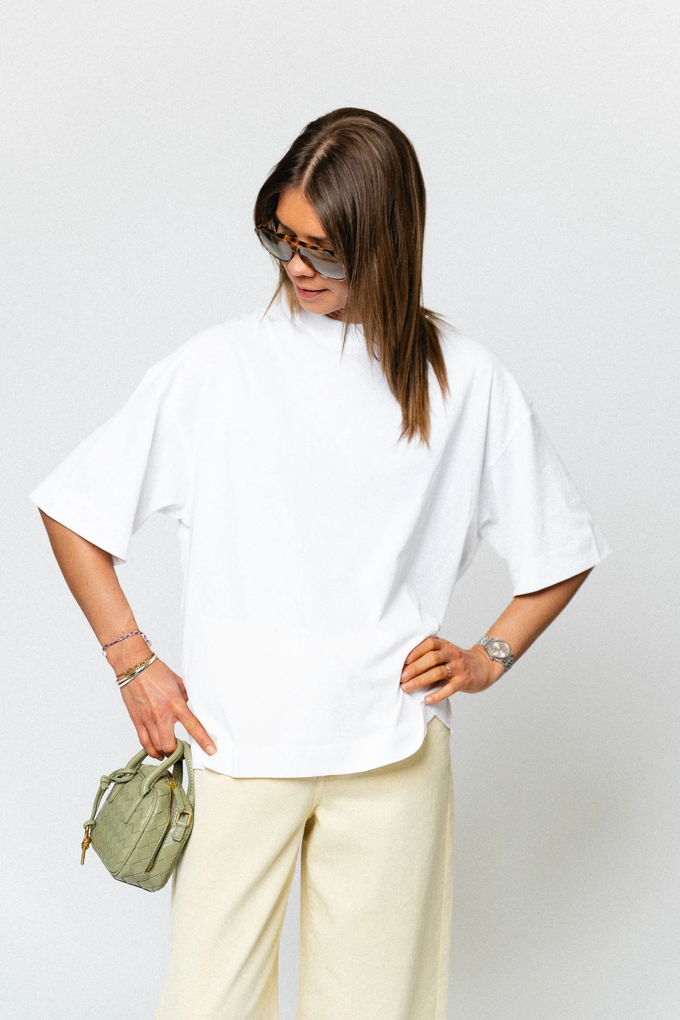 SLFColwoman 2/4 oversized tee bright white - Image 4