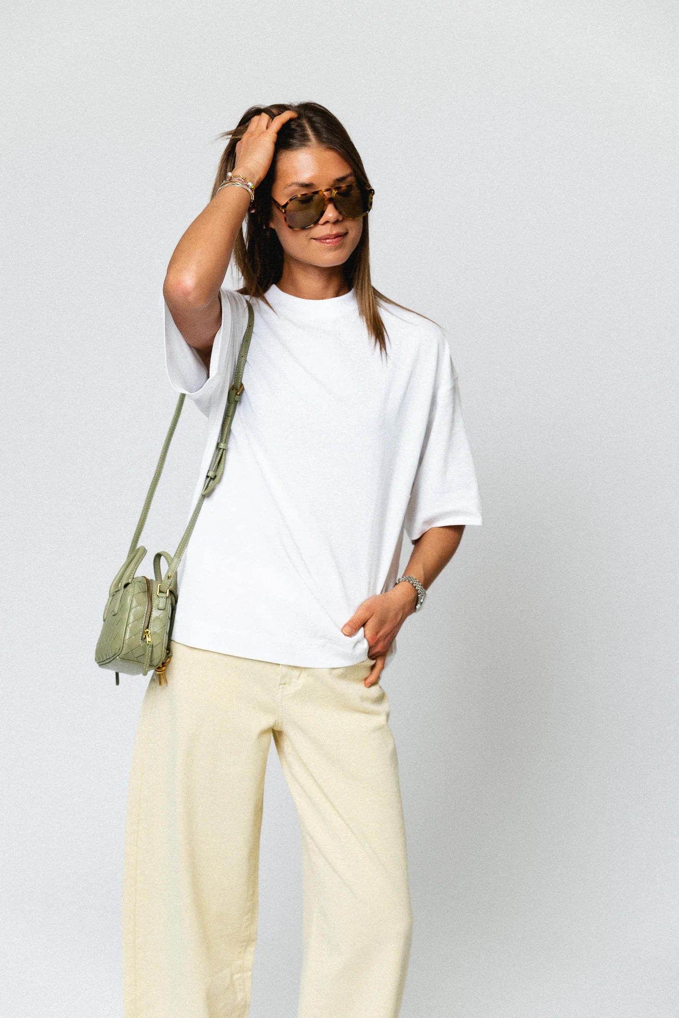 SLFColwoman 2/4 oversized tee bright white - Image 6