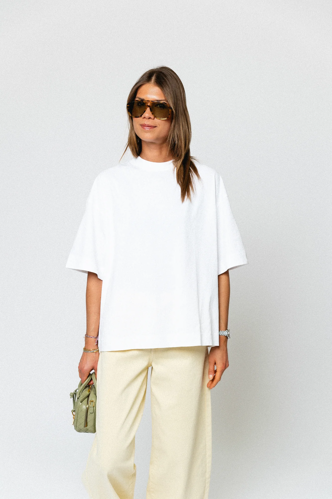 SLFColwoman 2/4 oversized tee bright white - Image 8