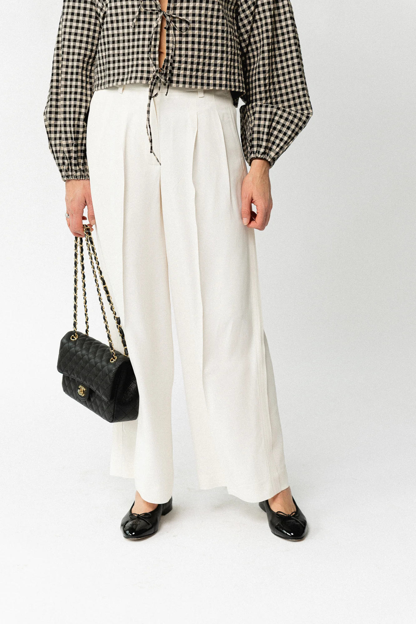 SLFExtra wide Ellie HW pants egret - Image 6