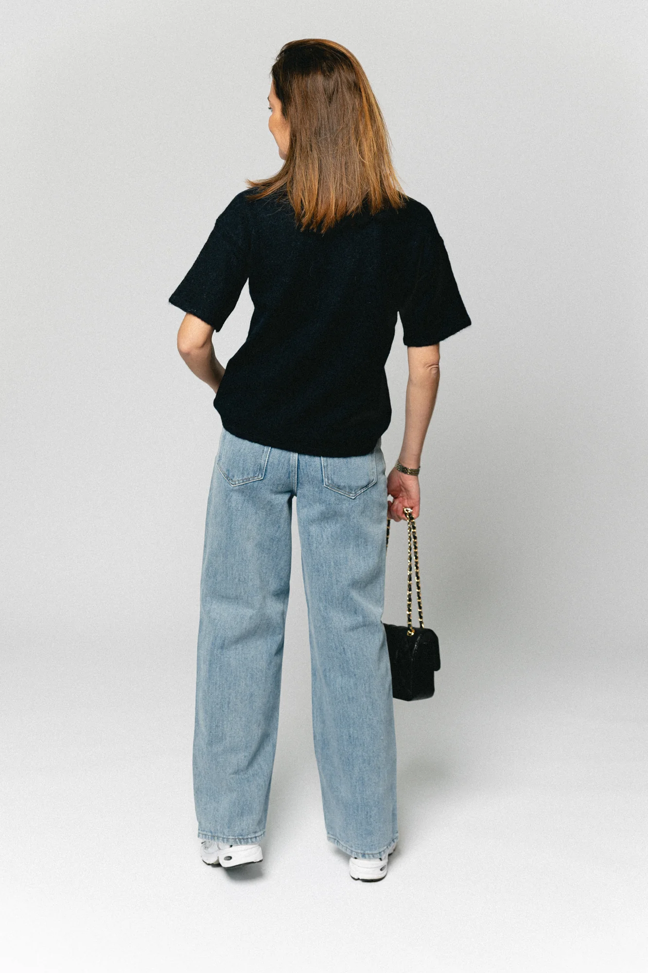 SLFLulu 2/4 knit O-neck dark sapphire - Image 3