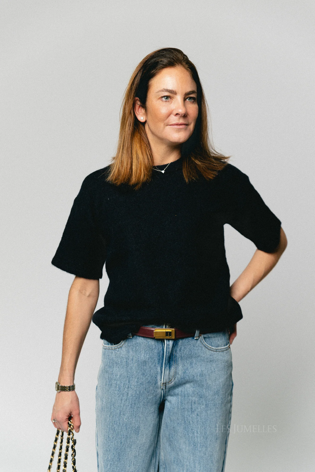 SLFLulu 2/4 knit O-neck dark sapphire - Image 8