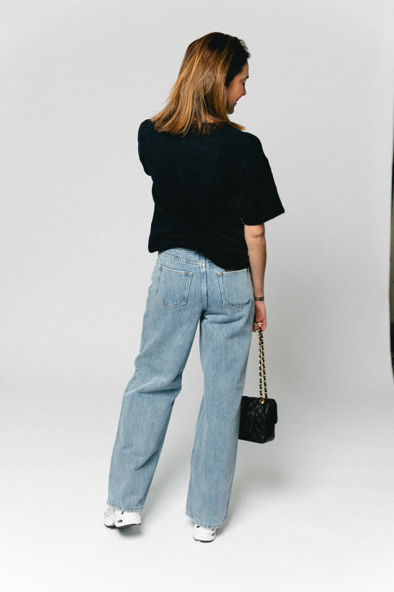 SLFLulu 2/4 knit O-neck dark sapphire - Image 9